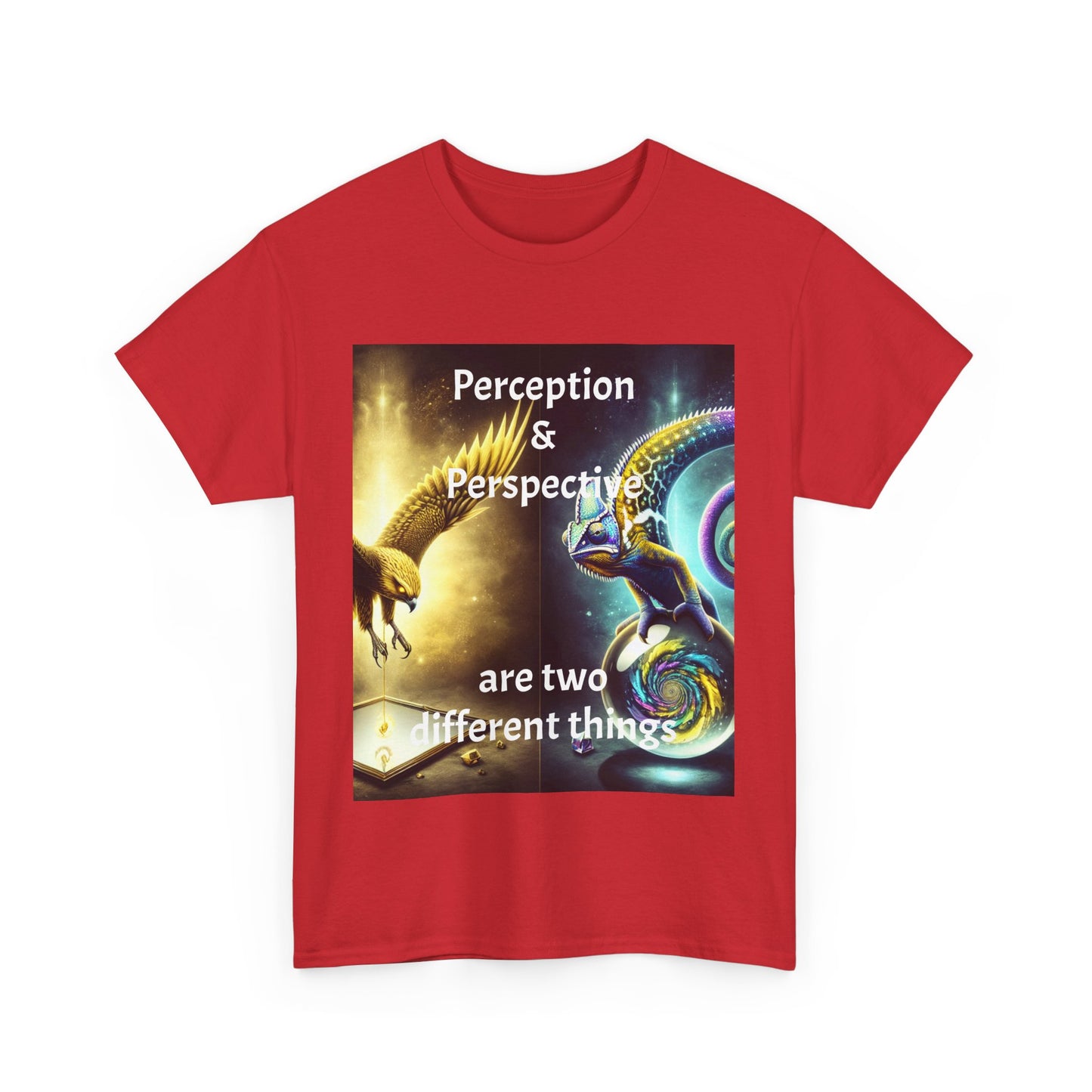 Unisex Heavy Cotton Tee - 'Perception & Perspective' Inspirational Shirt