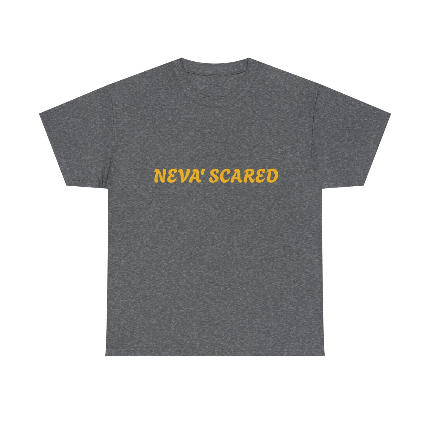 Fearless Unisex Heavy Cotton Tee - NEVA' SCARED Lion Design
