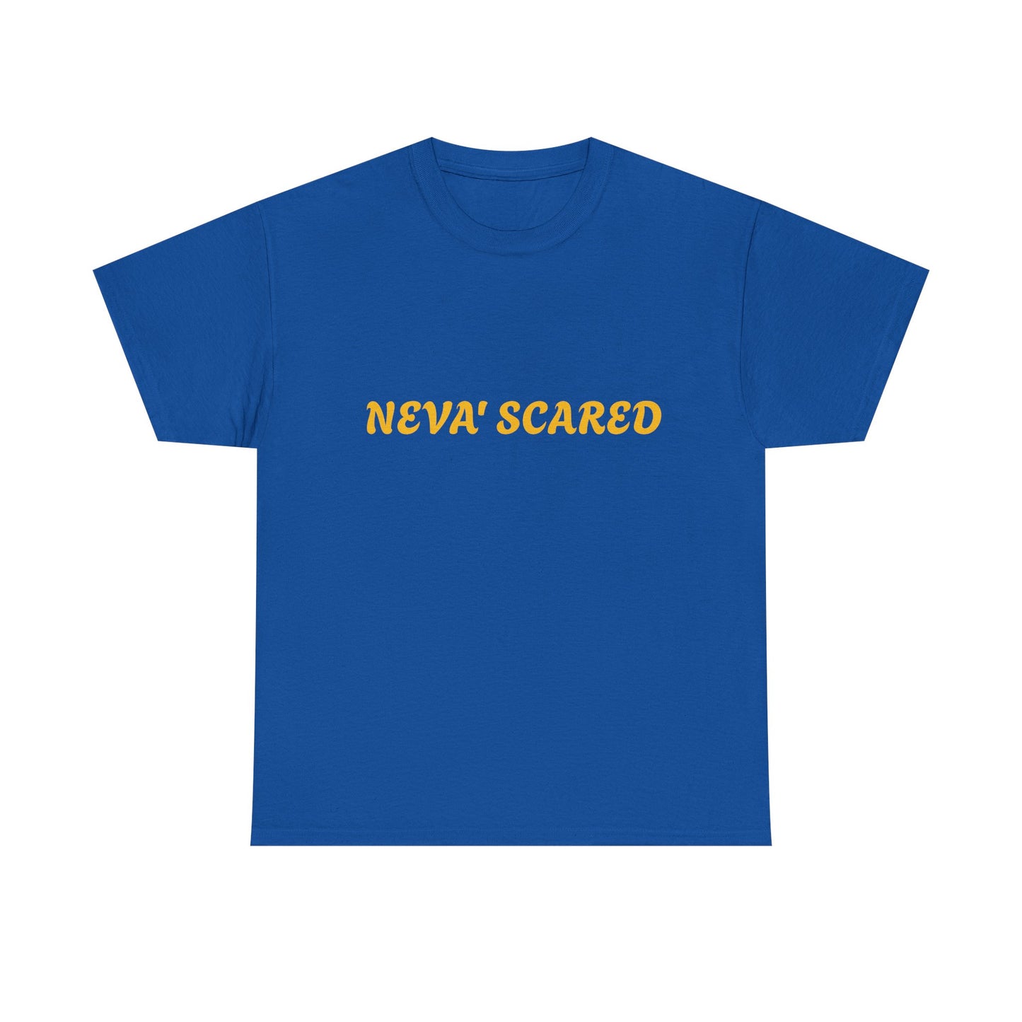 Fearless Unisex Heavy Cotton Tee - NEVA' SCARED Lion Design