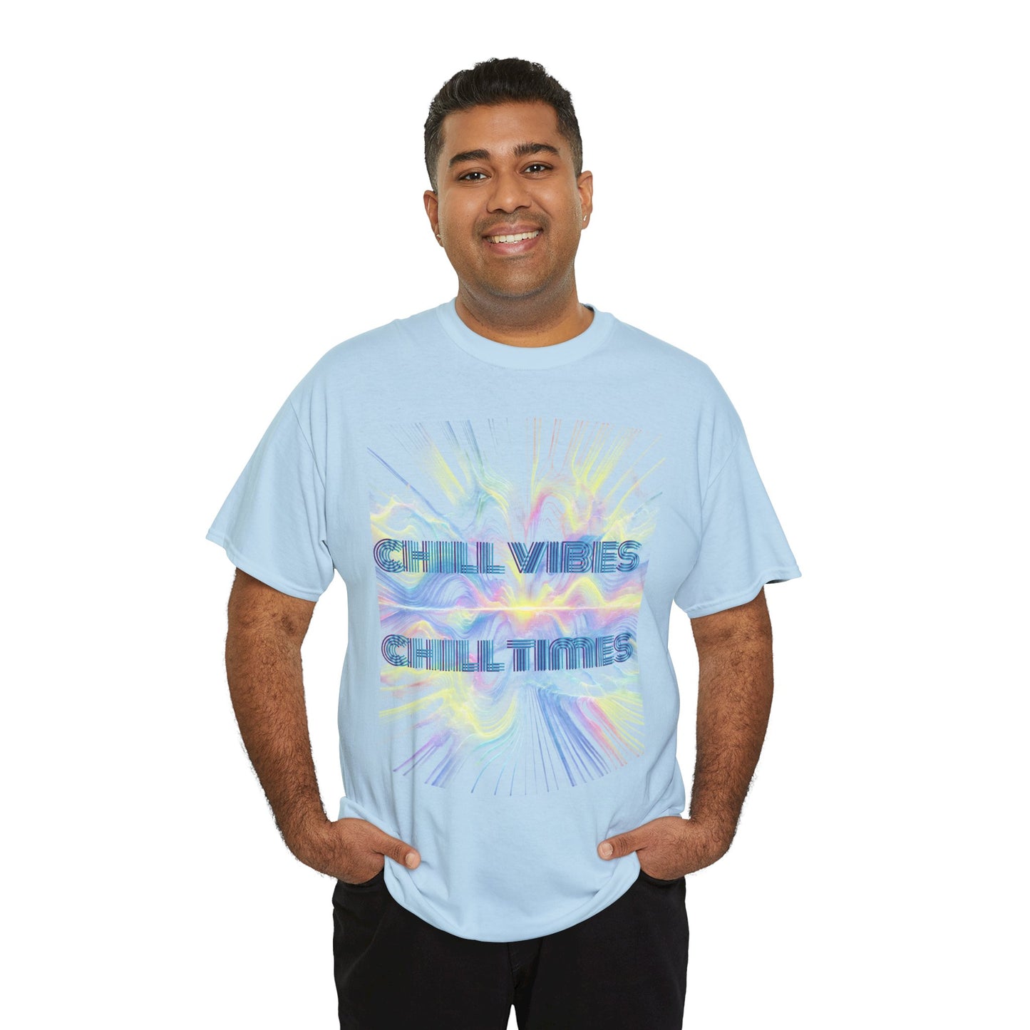 Chill Vibes Unisex Heavy Cotton Tee, Comfortable Casual T-Shirt, Streetwear Style, Perfect Gift for Friends, Summer Vibes Tee