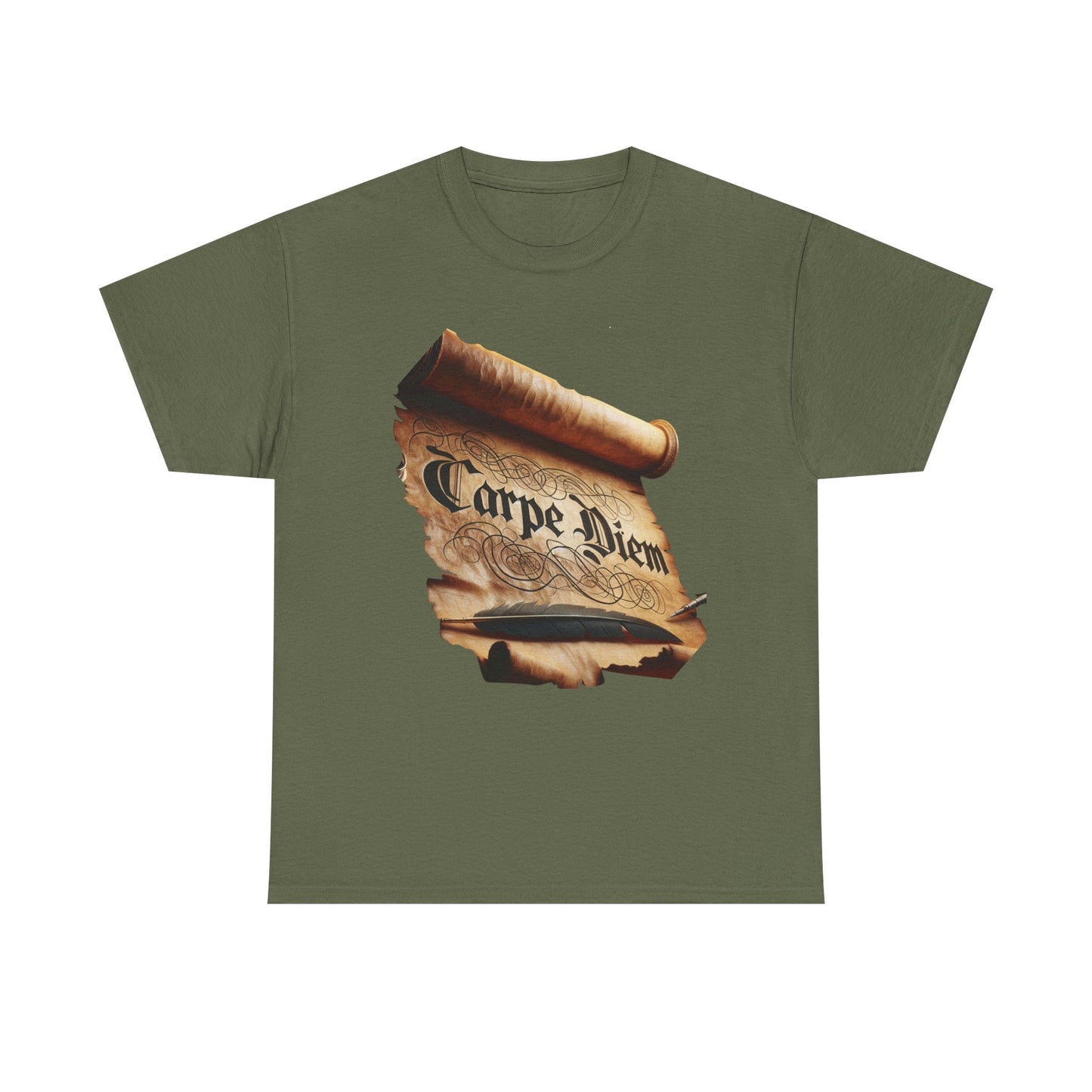 Carpe Diem Unisex Tee, Inspirational T-Shirt, Everyday Casual Wear, Gift for Students, Motivation Shirt, Creative Design Apparel
