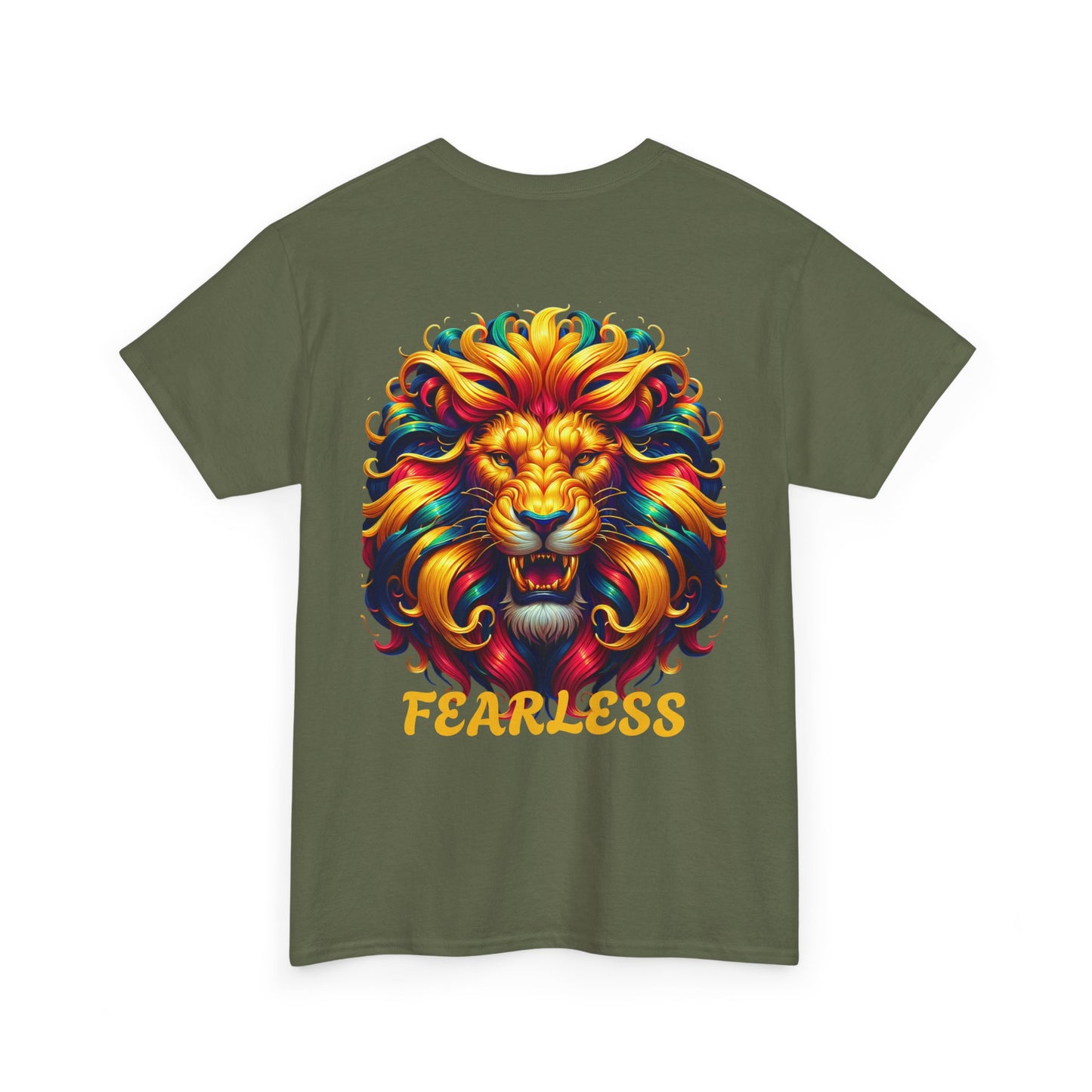 "FEARLESS front and back " - Unisex Heavy Cotton Shirt