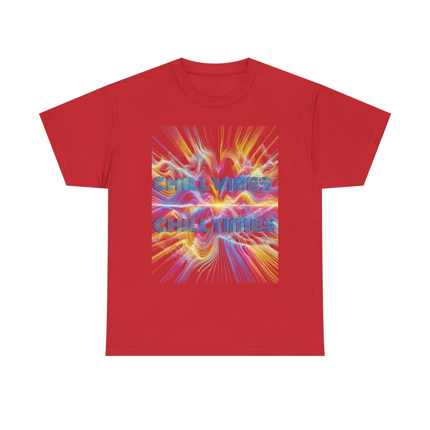 Chill Vibes Unisex Heavy Cotton Tee, Comfortable Casual T-Shirt, Streetwear Style, Perfect Gift for Friends, Summer Vibes Tee