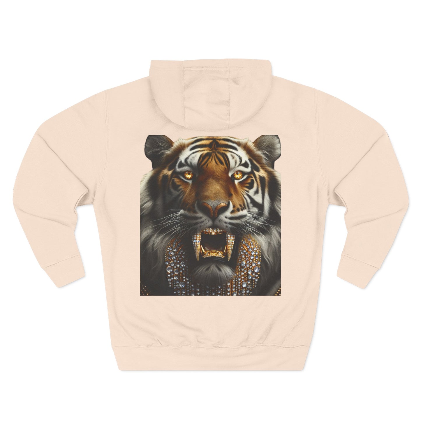 Big Cat Energy Hoodie - Three-Panel Fleece with Tiger Design, Animal Lover Gift, Cozy Sweatshirt, Unisex Fashion