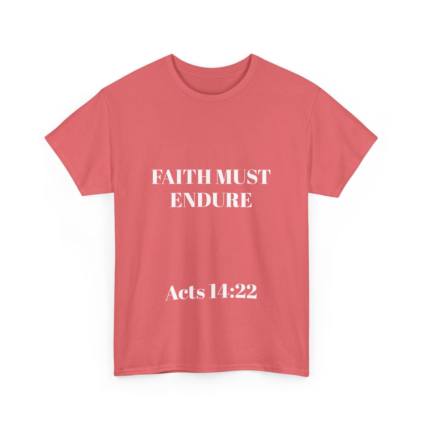 Perserverance FRONT AND BACK - 'Faith must endure' Lion Design