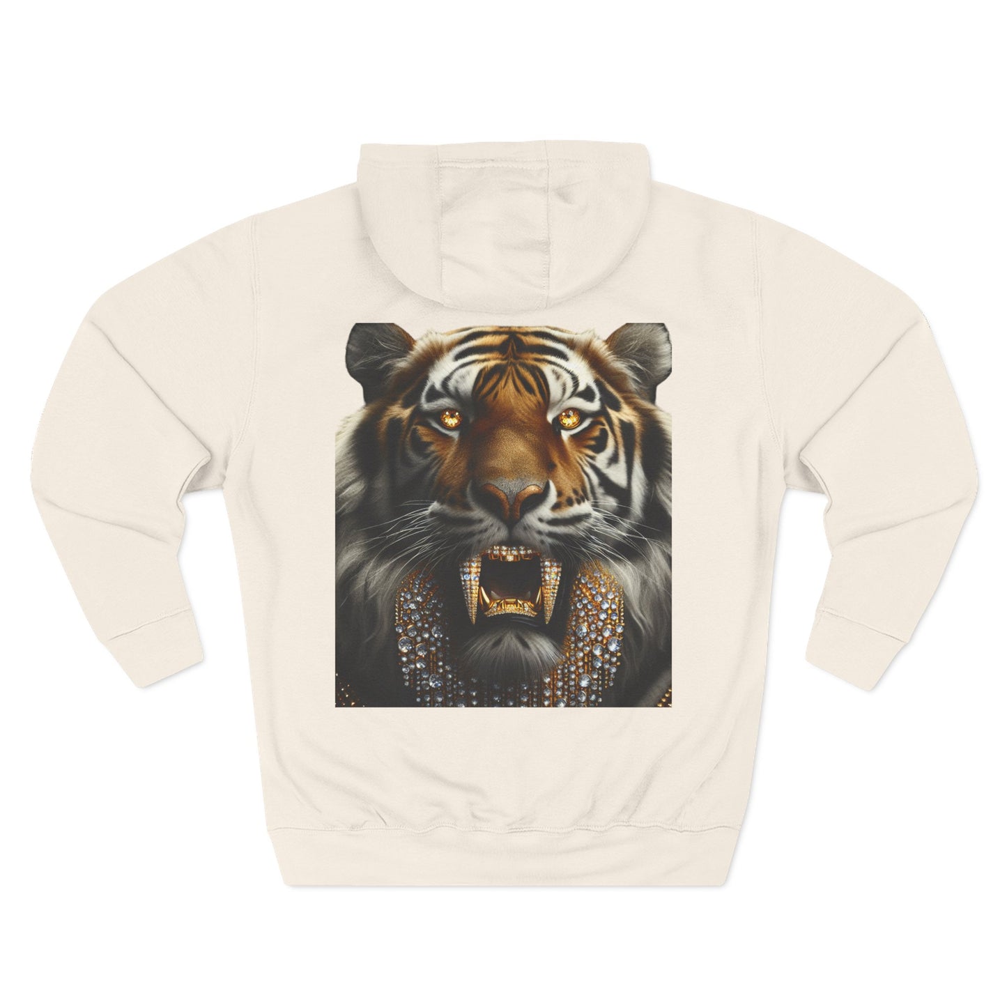 Big Cat Energy Hoodie - Three-Panel Fleece with Tiger Design, Animal Lover Gift, Cozy Sweatshirt, Unisex Fashion