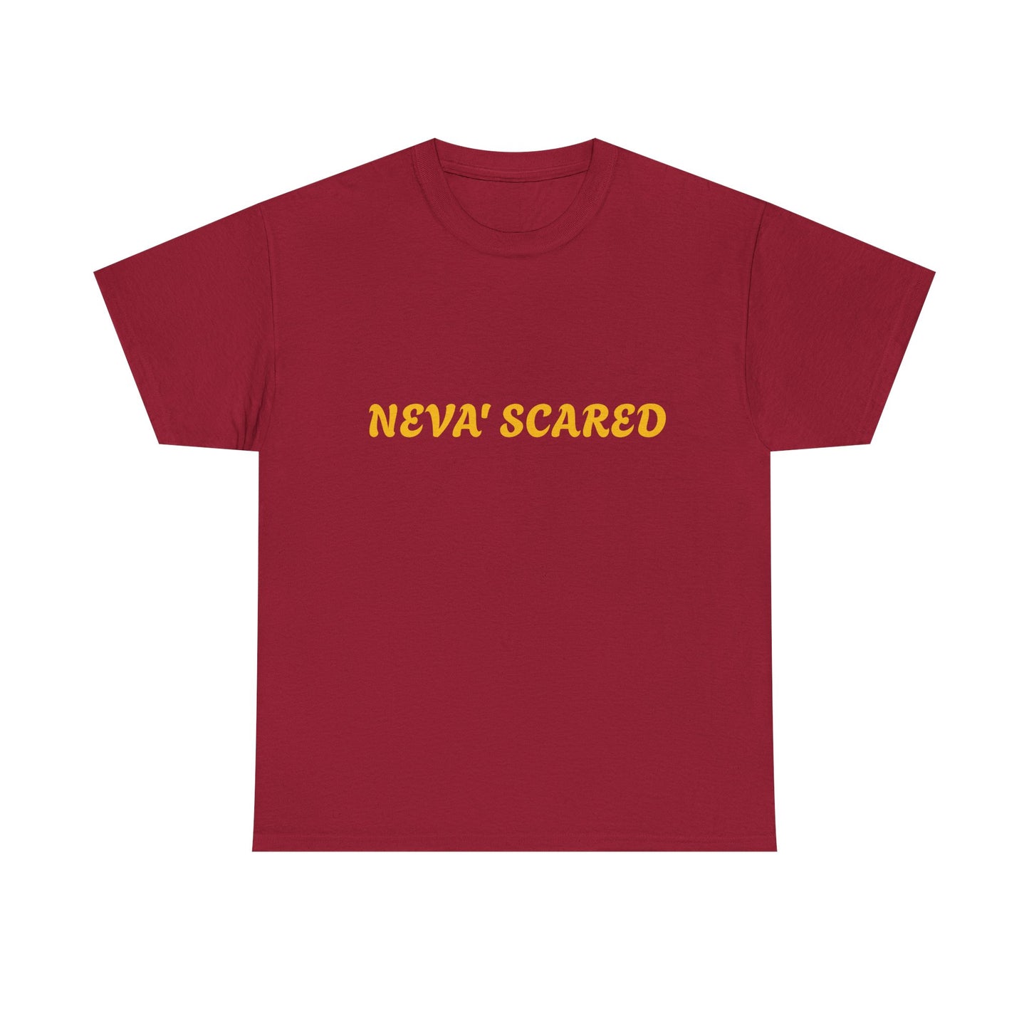 Fearless Unisex Heavy Cotton Tee - NEVA' SCARED Lion Design