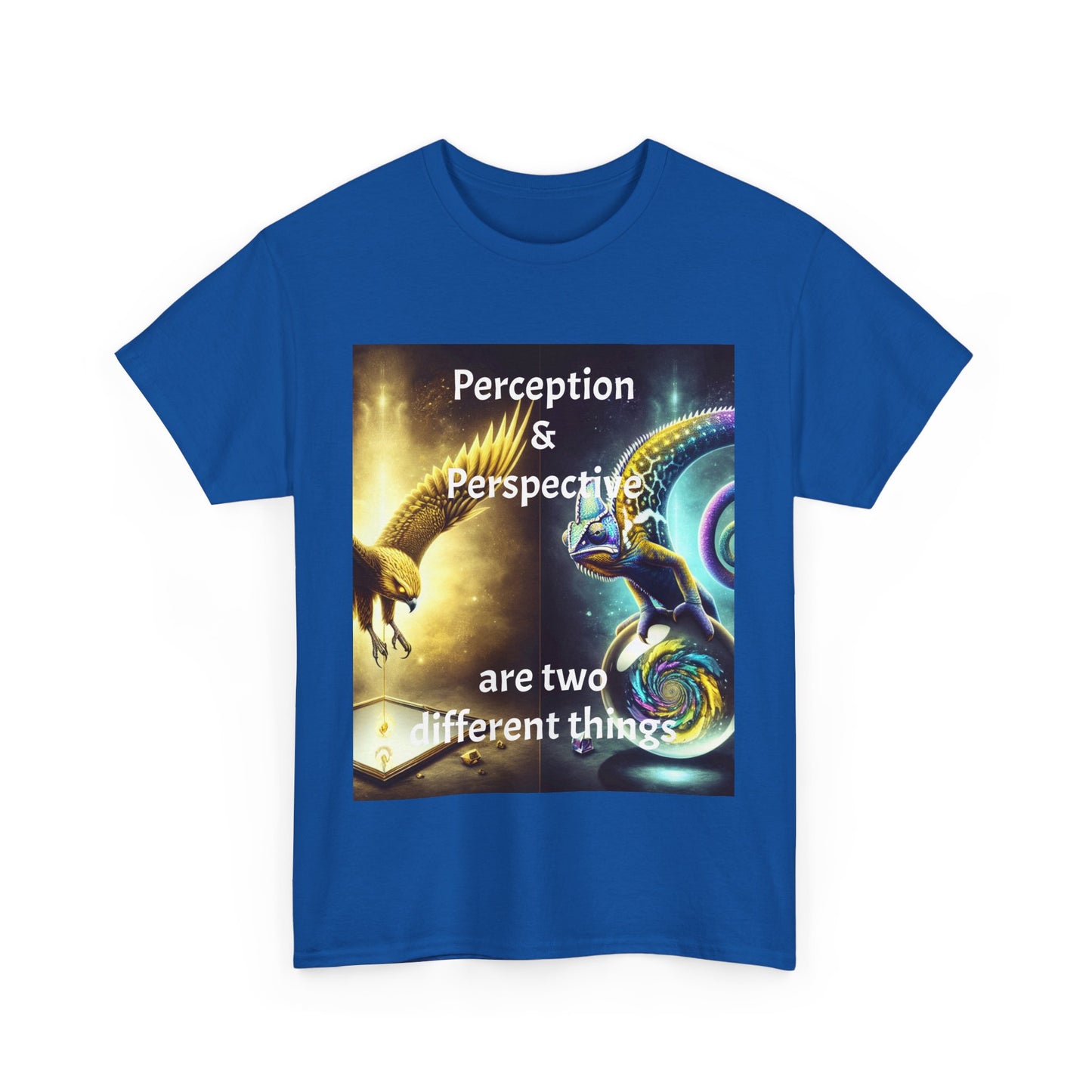 Unisex Heavy Cotton Tee - 'Perception & Perspective' Inspirational Shirt