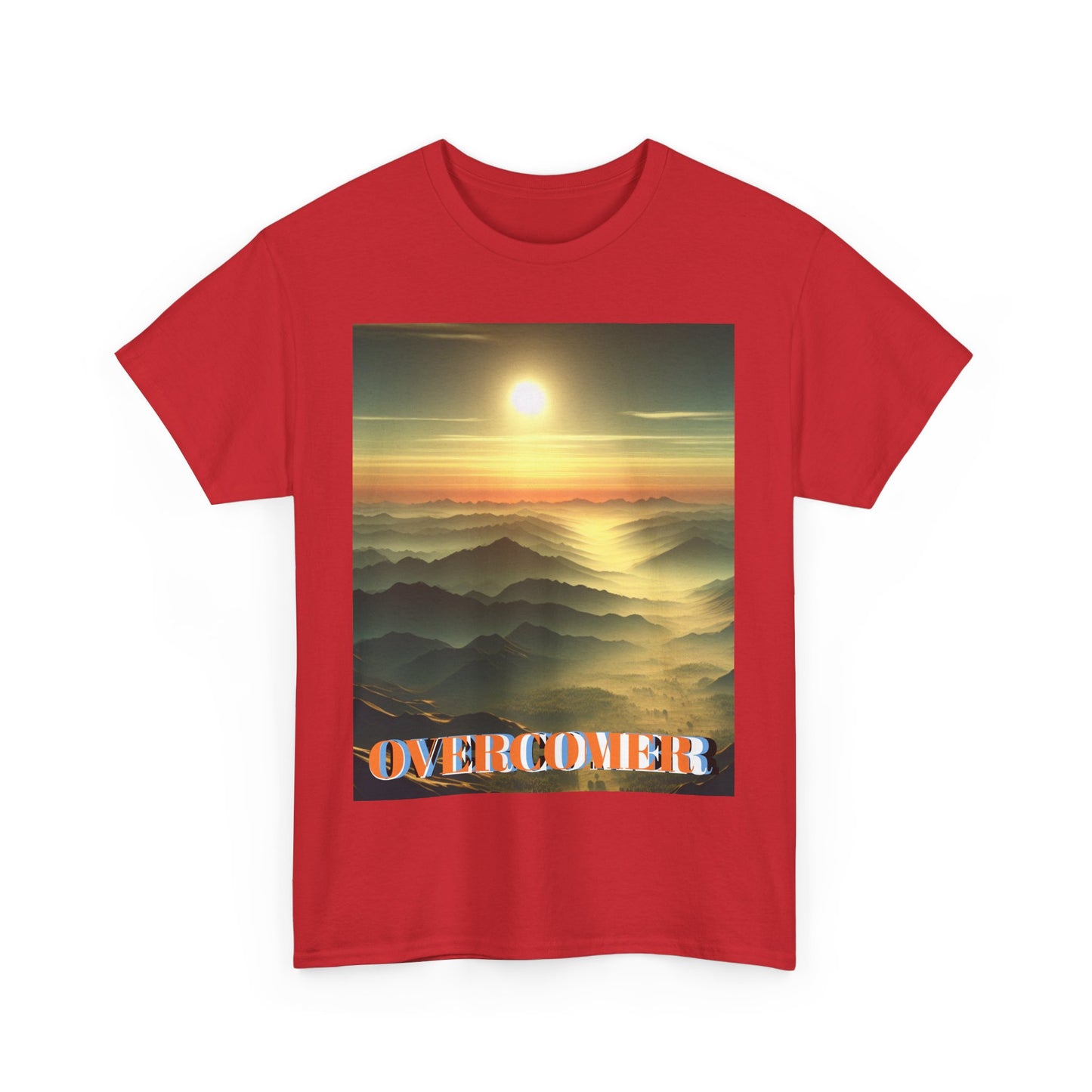 Inspirational Overcomer Unisex Heavy Cotton Tee - Motivational T-Shirt for Everyday Empowerment