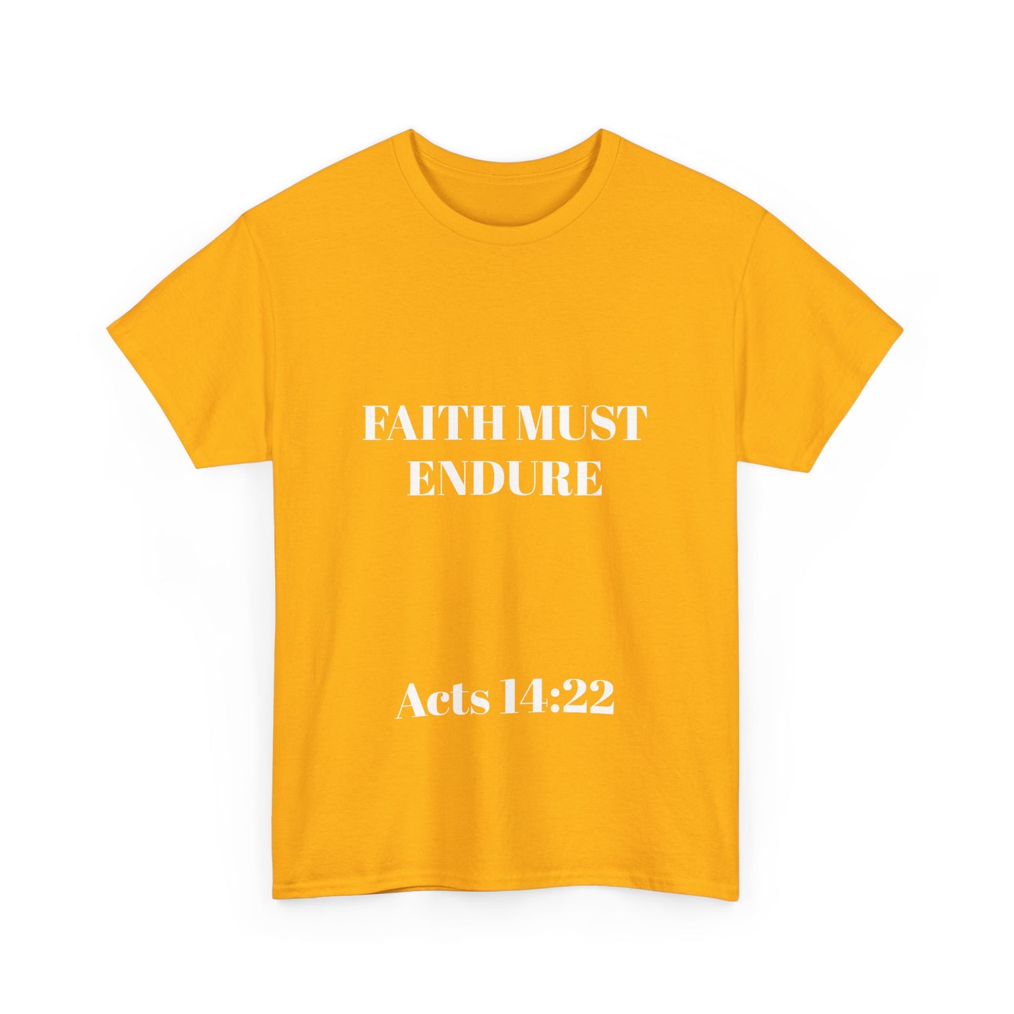 Perserverance FRONT AND BACK - 'Faith must endure' Lion Design