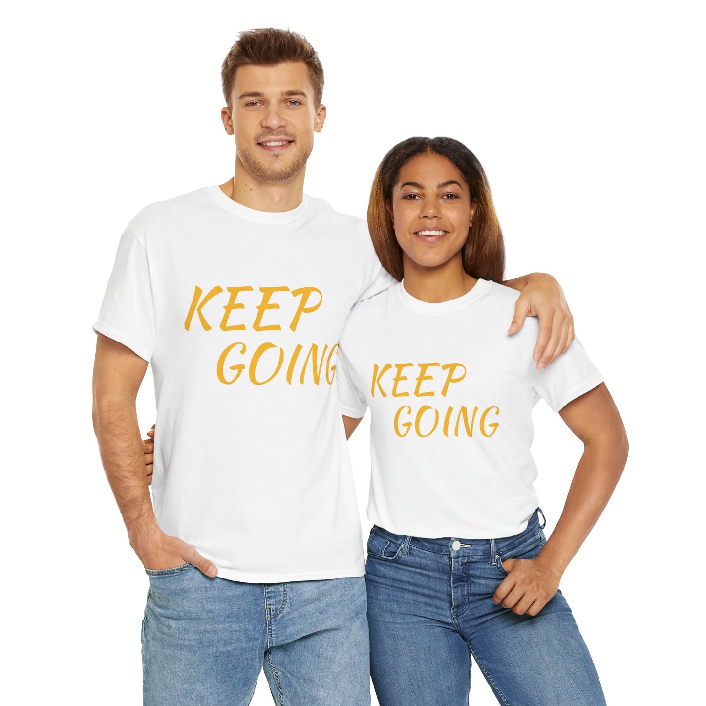 Inspiring Motivational Tee - 'Keep Going' & 'Don't Give Up'