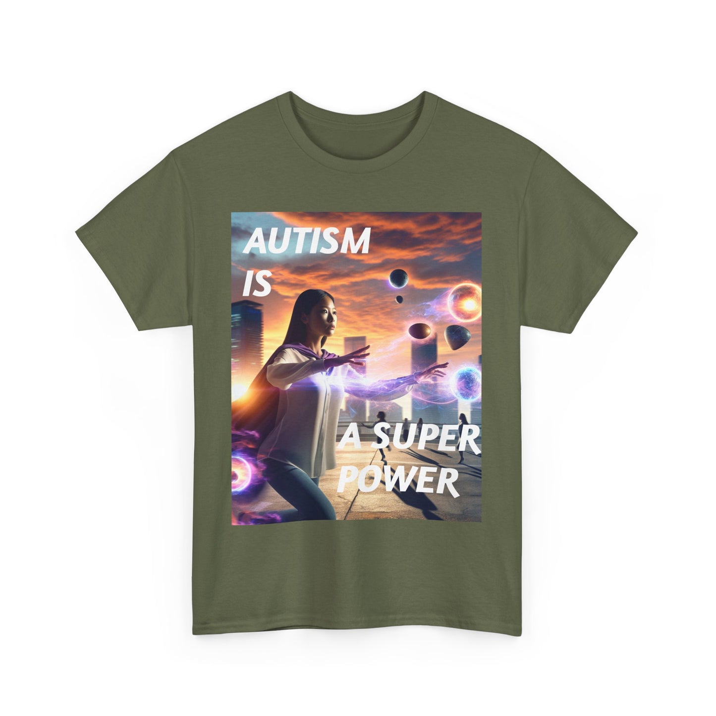 'Autism is a Super Power' Statement Tee