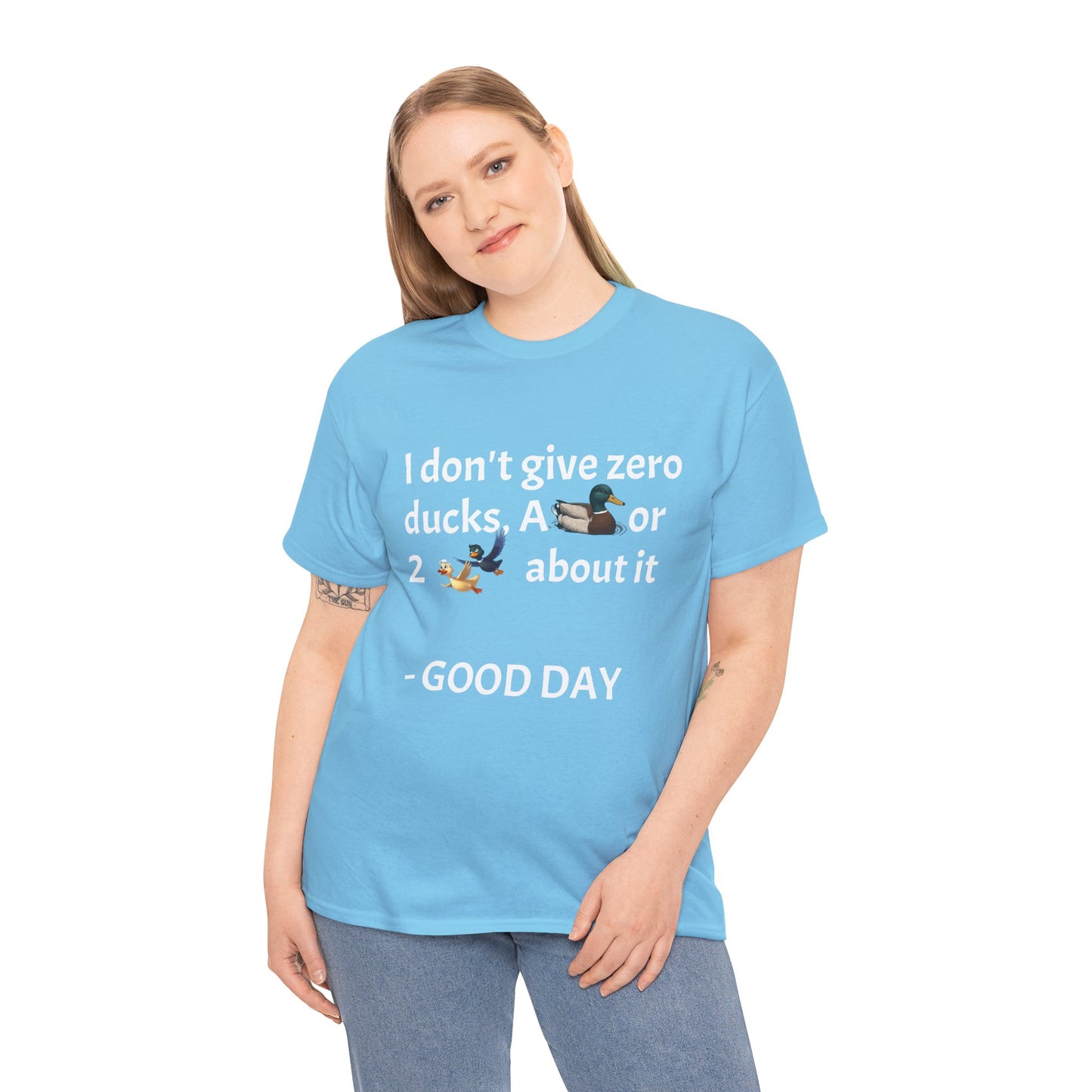 Playful Graphic Tee zero ducks given - Quirky Humor Shirt for Good Vibes, Fun Gift for Friends, Casual Outfit, Birthday Present, Everyday Wear