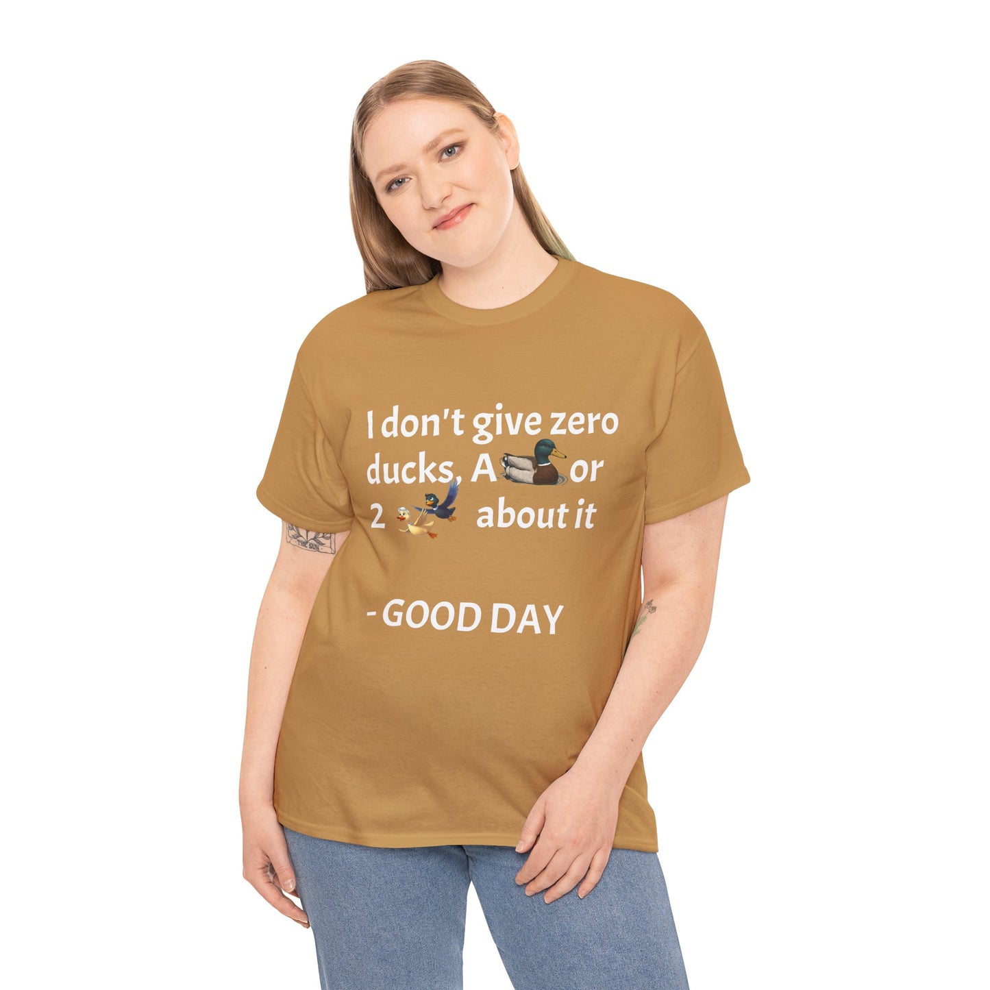 Playful Graphic Tee zero ducks given - Quirky Humor Shirt for Good Vibes, Fun Gift for Friends, Casual Outfit, Birthday Present, Everyday Wear