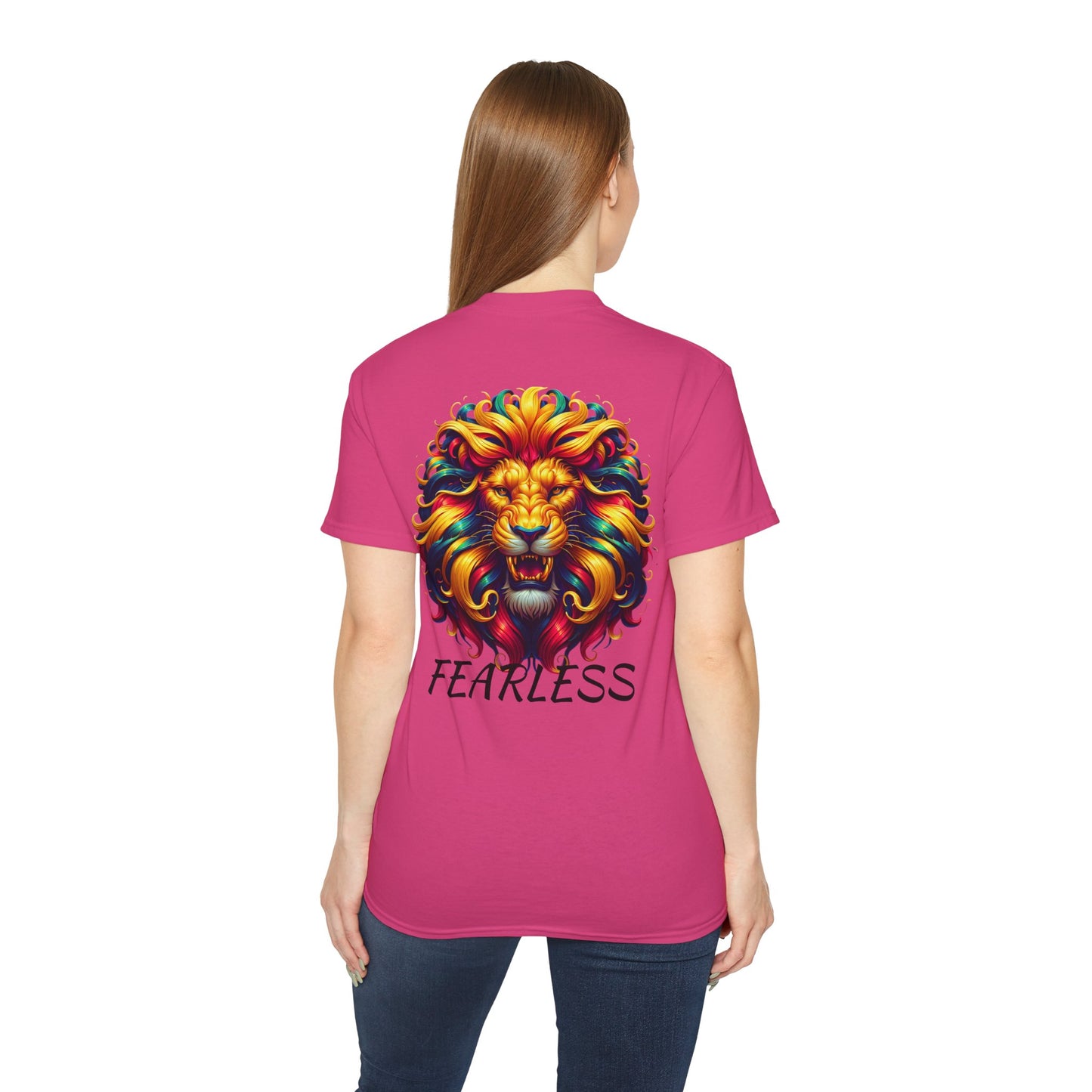 Big Cat Energy Unisex Ultra Cotton Tee - Bold Lion Graphic, Fearless Vibe
