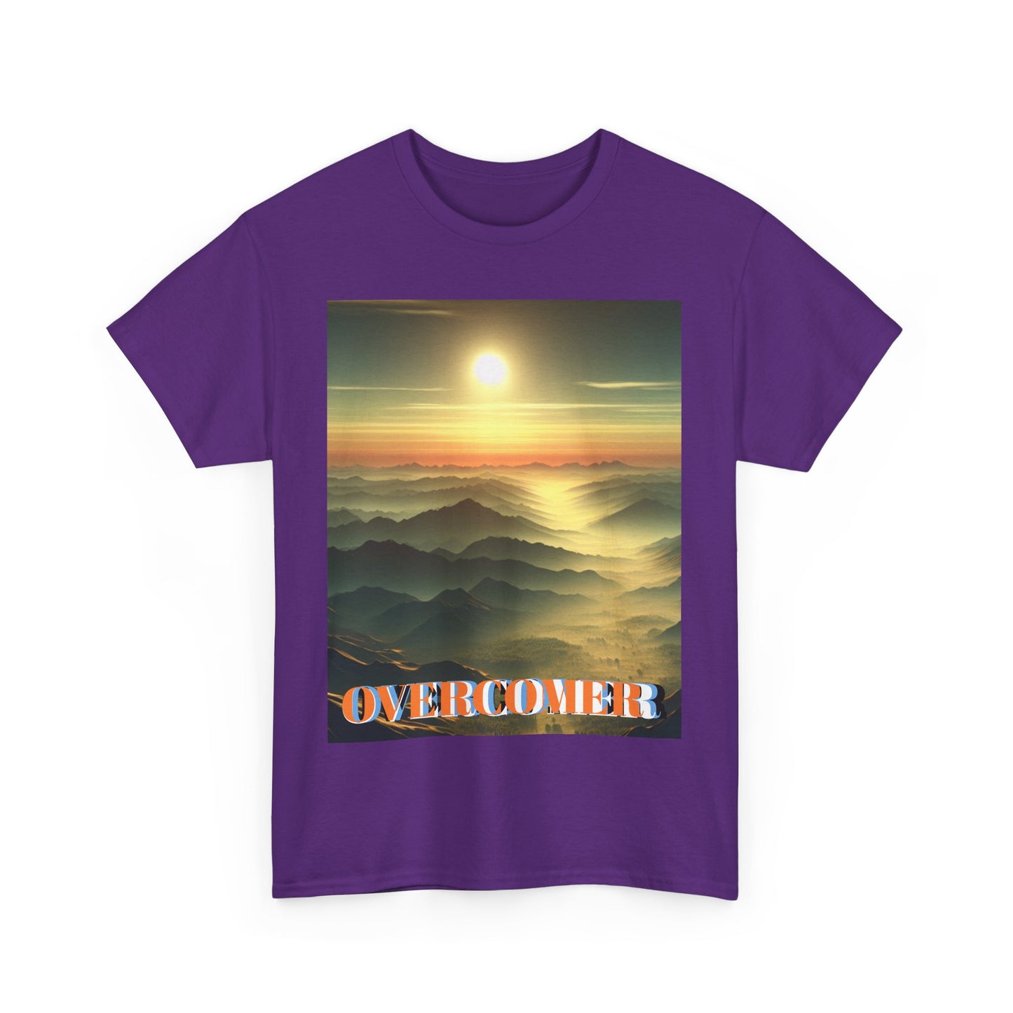Inspirational Overcomer Unisex Heavy Cotton Tee - Motivational T-Shirt for Everyday Empowerment