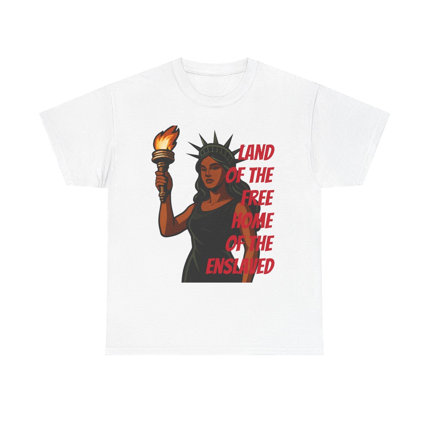 Statue of Liberty Tee, Empowerment Shirt, Unisex Cotton T-Shirt, Inclusive Fashion, Graphic T-Shirt for Freedom Lovers