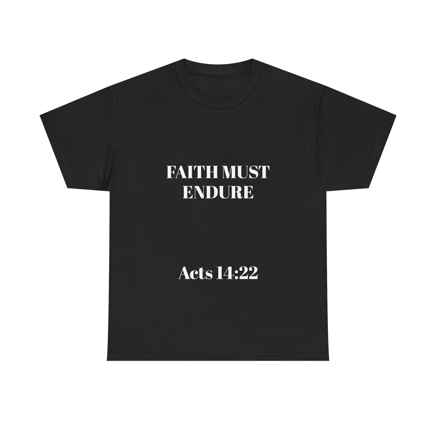 Perserverance FRONT AND BACK - 'Faith must endure' Lion Design