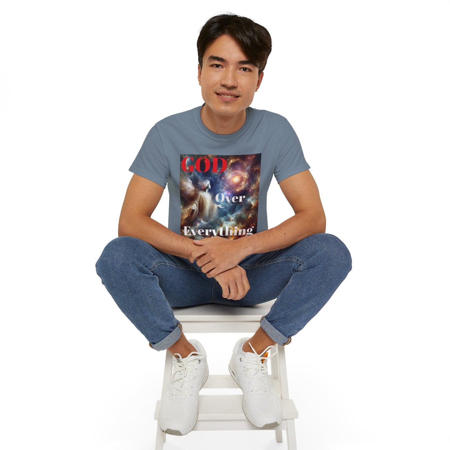God Over Everything Unisex Ultra Cotton Tee - Spiritual Inspirational T-Shirt