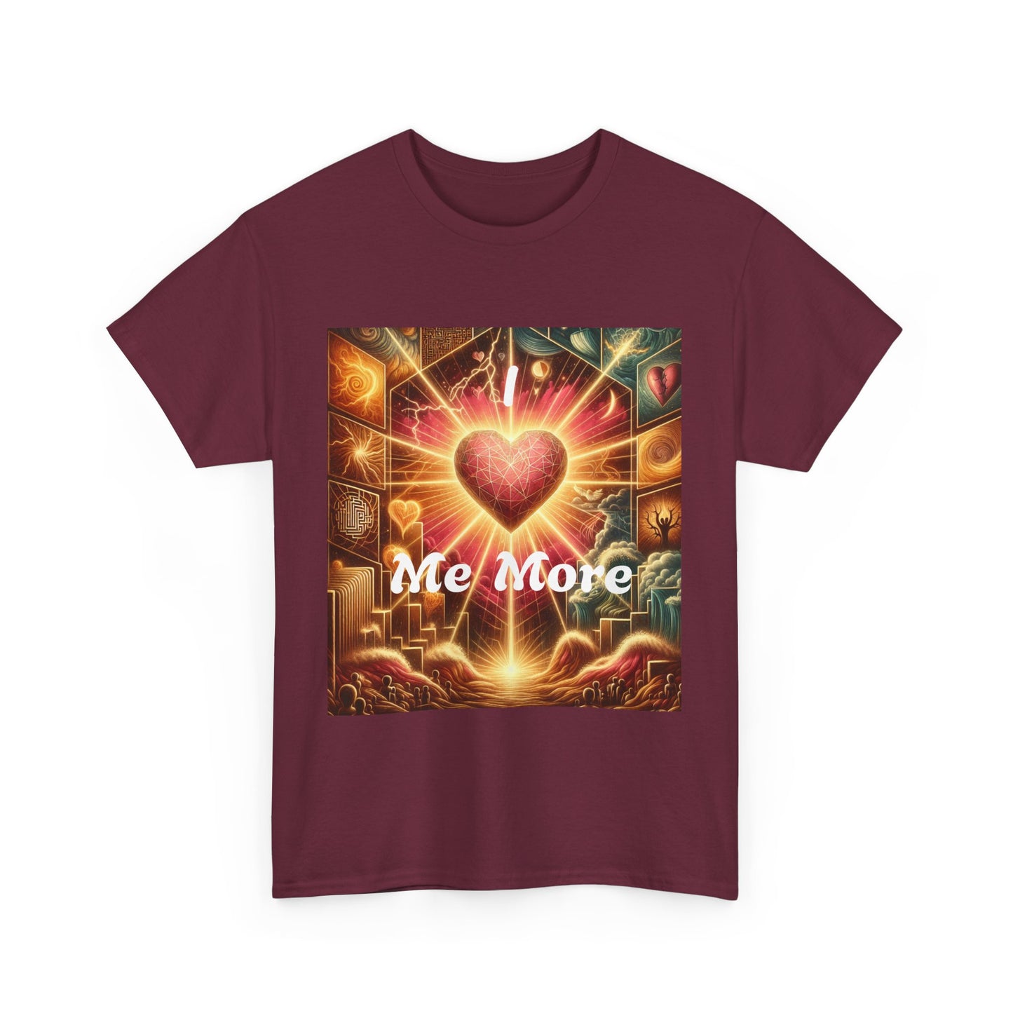 Heartfelt Message Unisex Heavy Cotton Tee - " I love Me More" Design