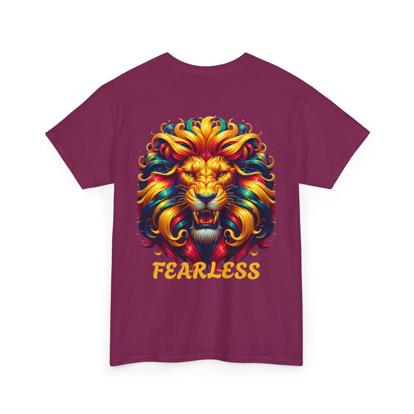 "FEARLESS front and back " - Unisex Heavy Cotton Shirt