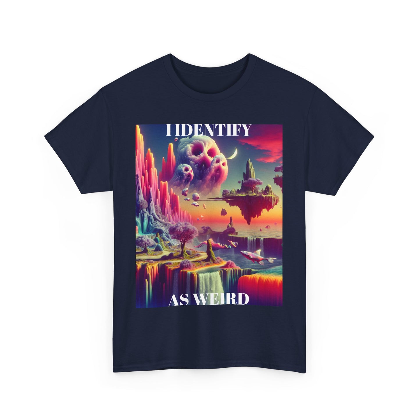 Identify as Weird - Casual T-Shirt for Creative Souls