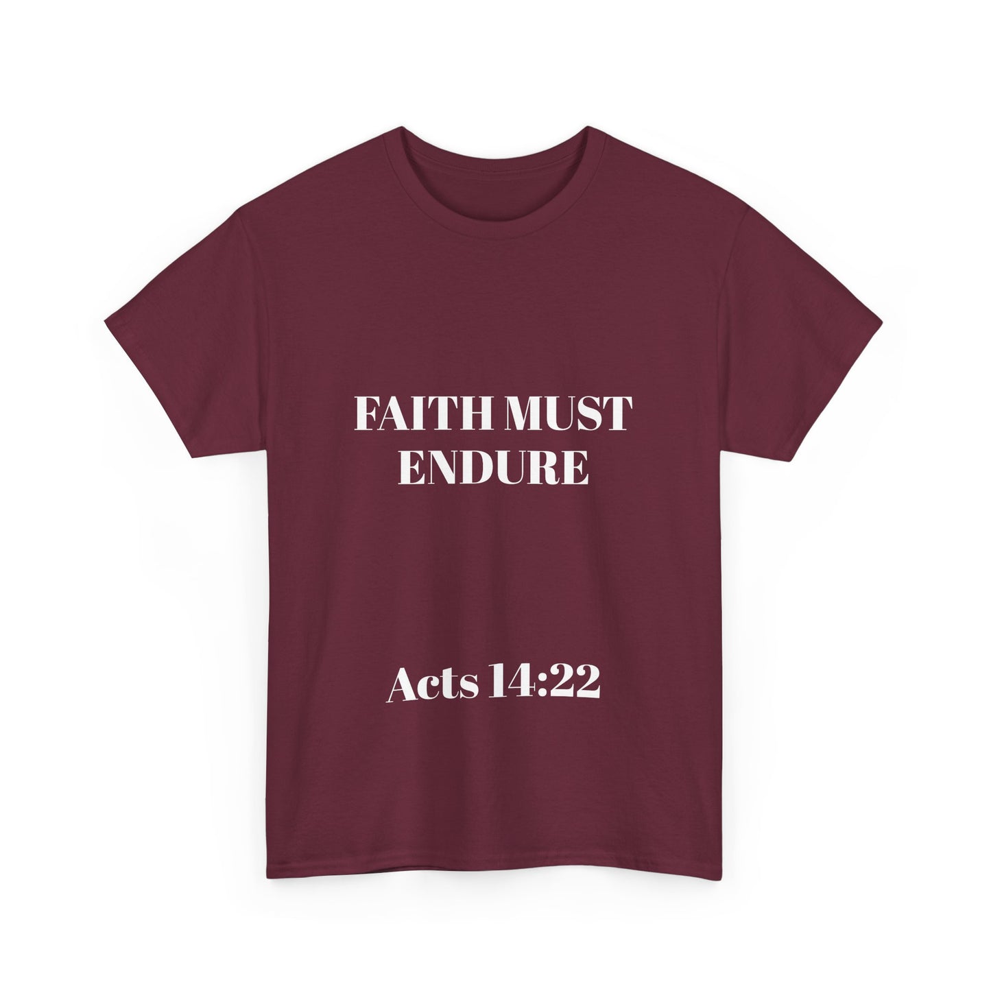 Perserverance FRONT AND BACK - 'Faith must endure' Lion Design