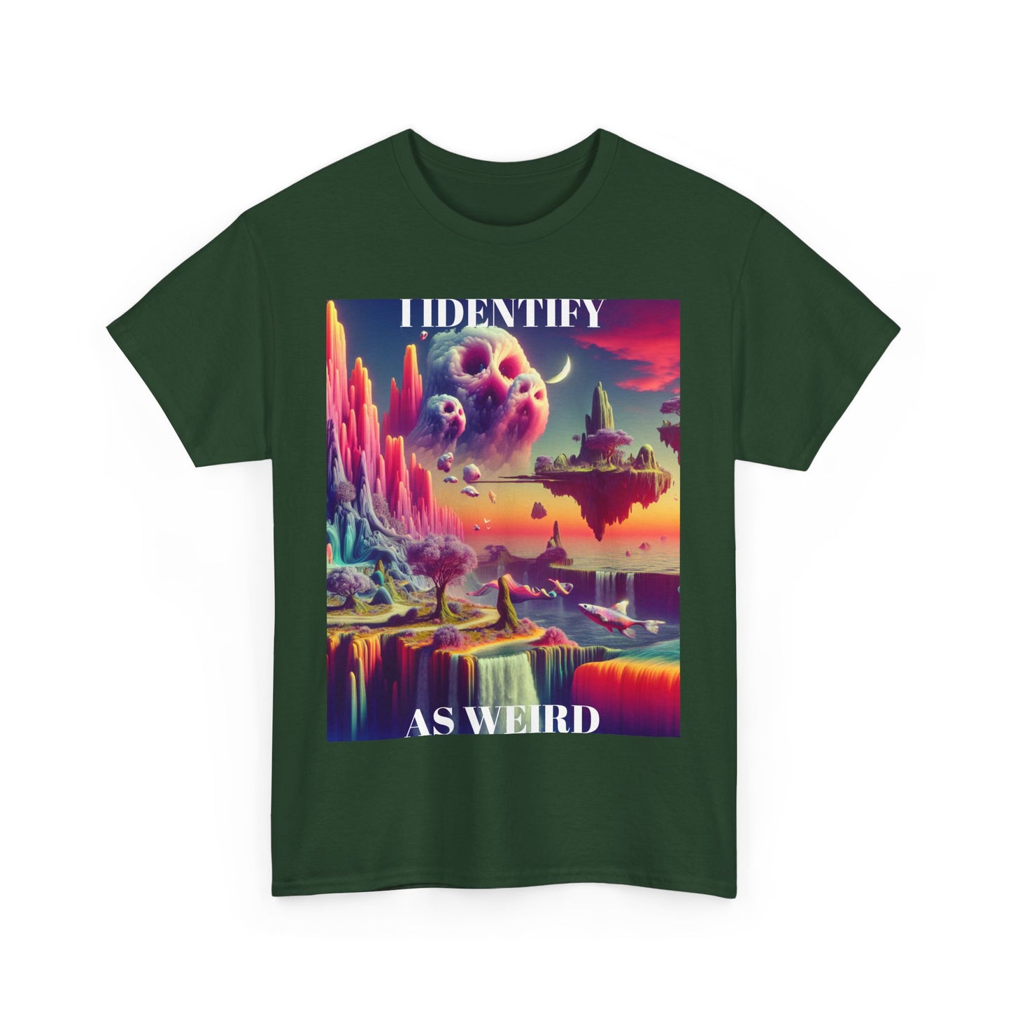 Identify as Weird - Casual T-Shirt for Creative Souls