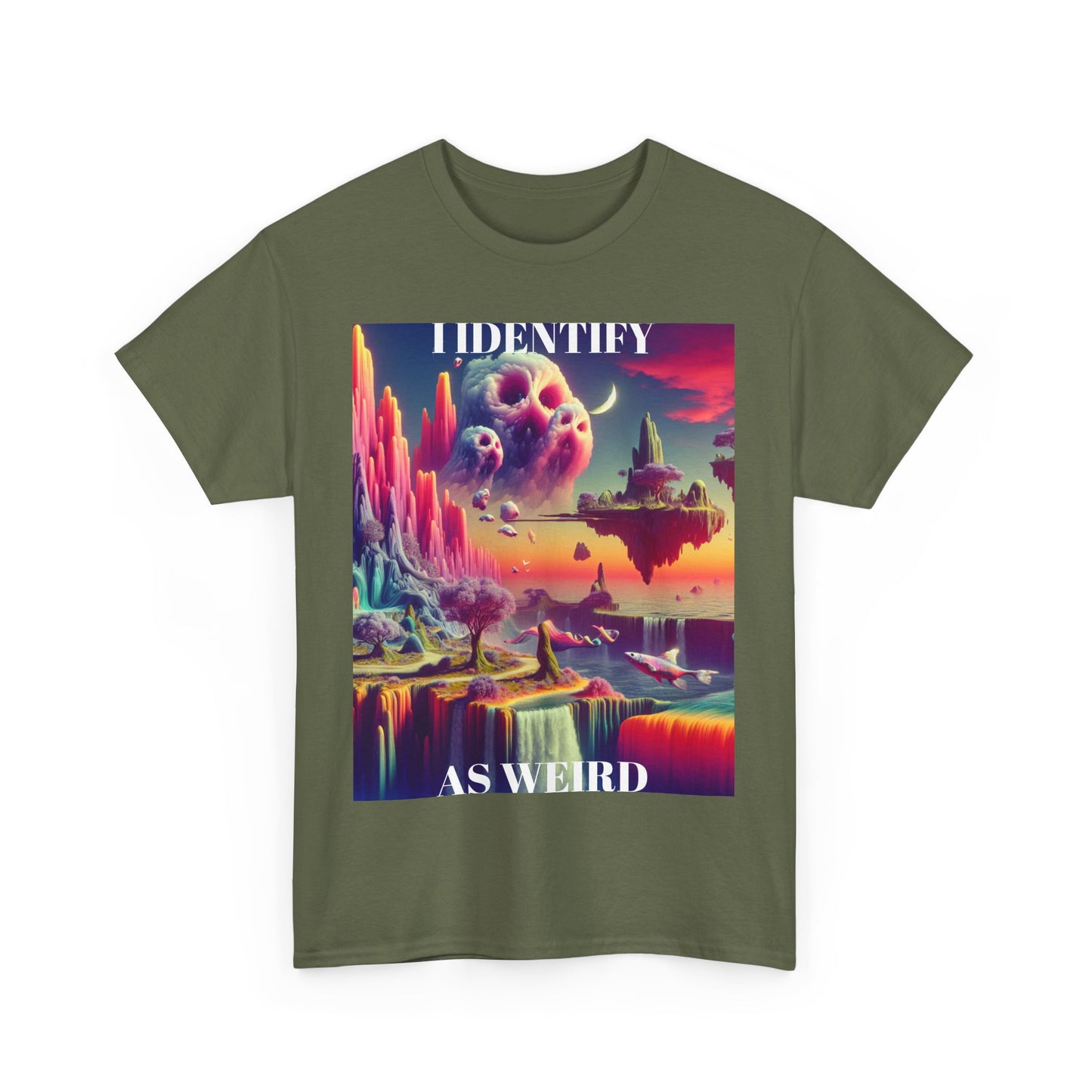 Identify as Weird - Casual T-Shirt for Creative Souls