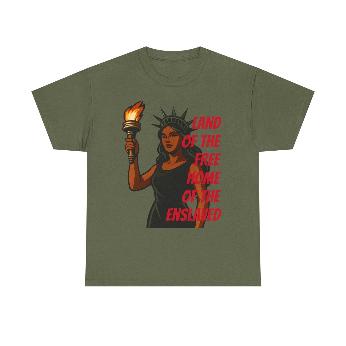 Statue of Liberty Tee, Empowerment Shirt, Unisex Cotton T-Shirt, Inclusive Fashion, Graphic T-Shirt for Freedom Lovers