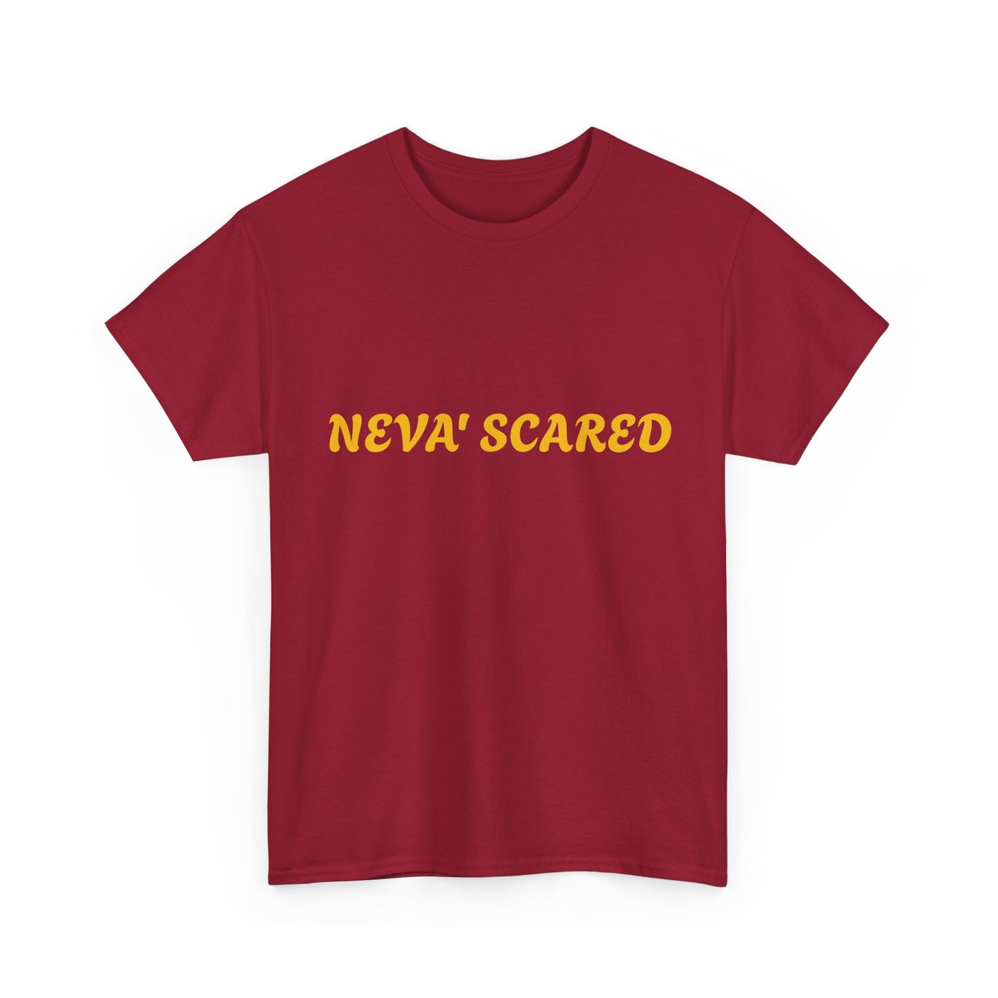 Fearless Unisex Heavy Cotton Tee - NEVA' SCARED Lion Design