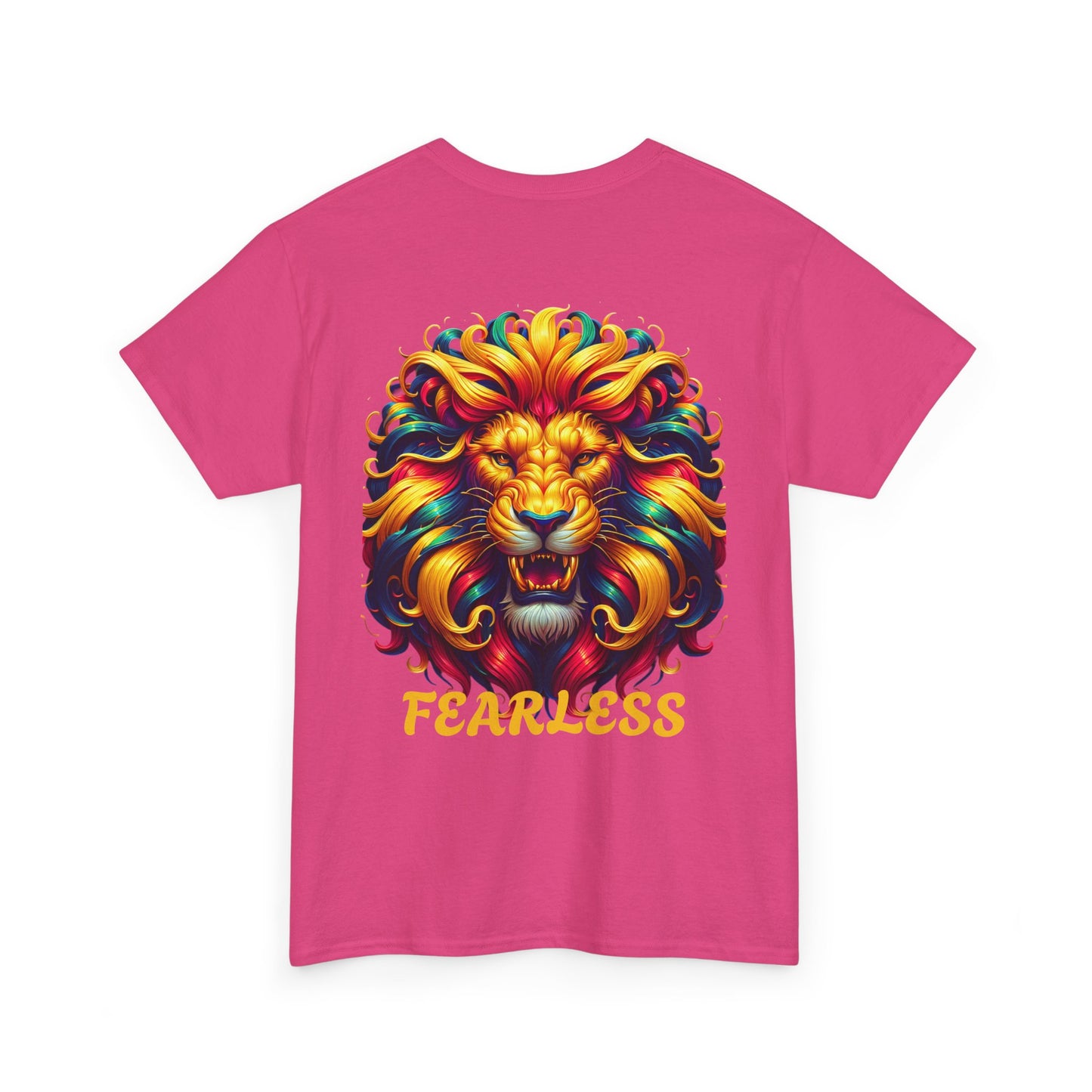"FEARLESS front and back " - Unisex Heavy Cotton Shirt