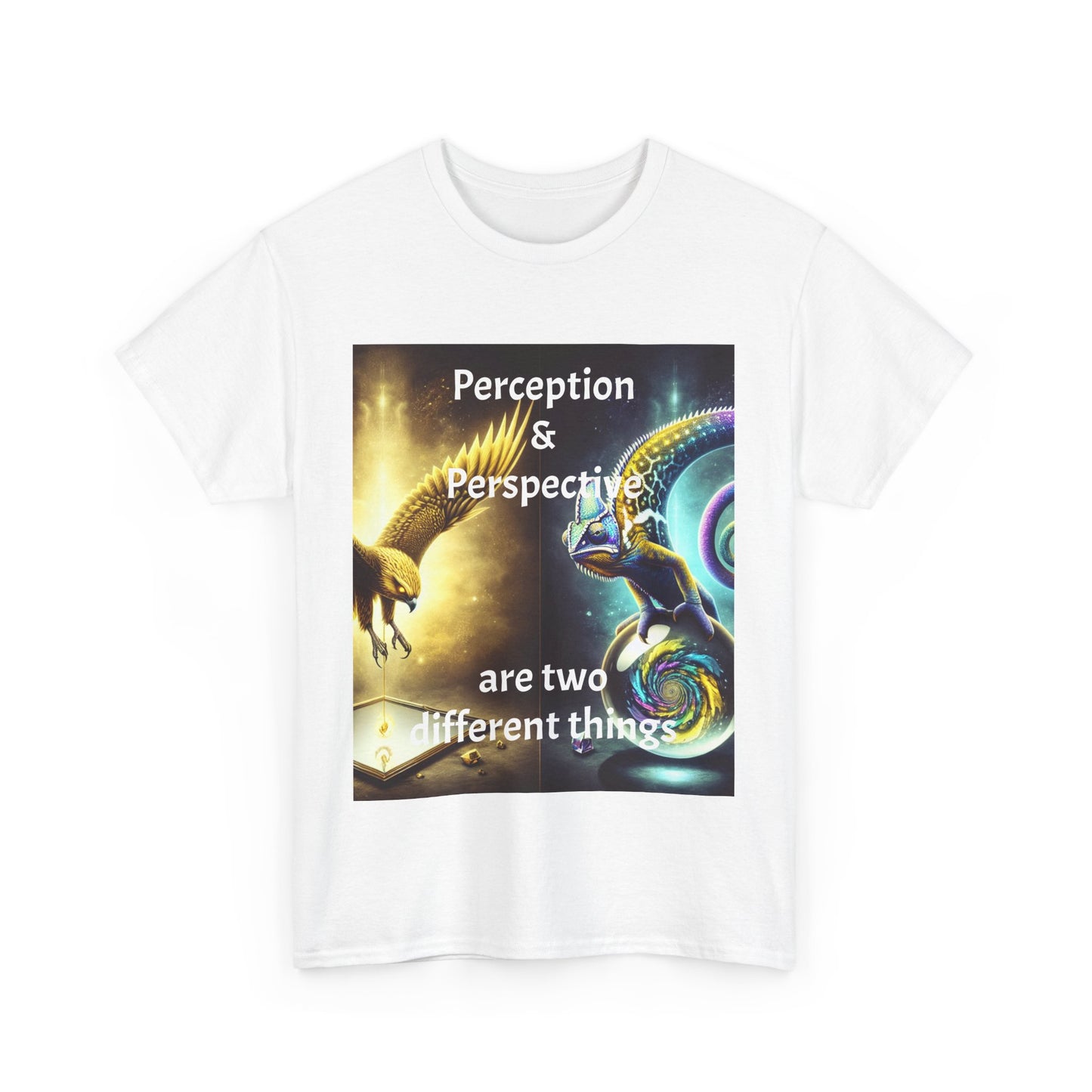 Unisex Heavy Cotton Tee - 'Perception & Perspective' Inspirational Shirt