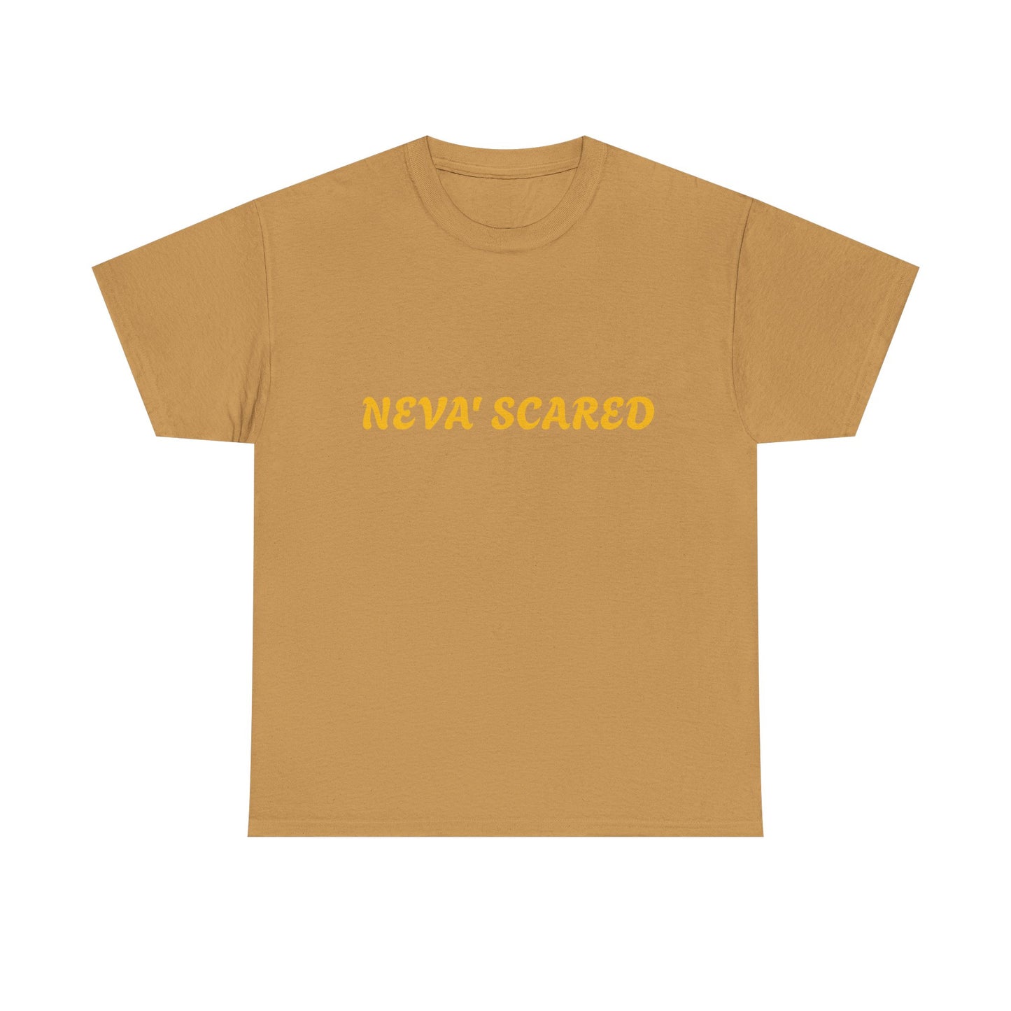Fearless Unisex Heavy Cotton Tee - NEVA' SCARED Lion Design
