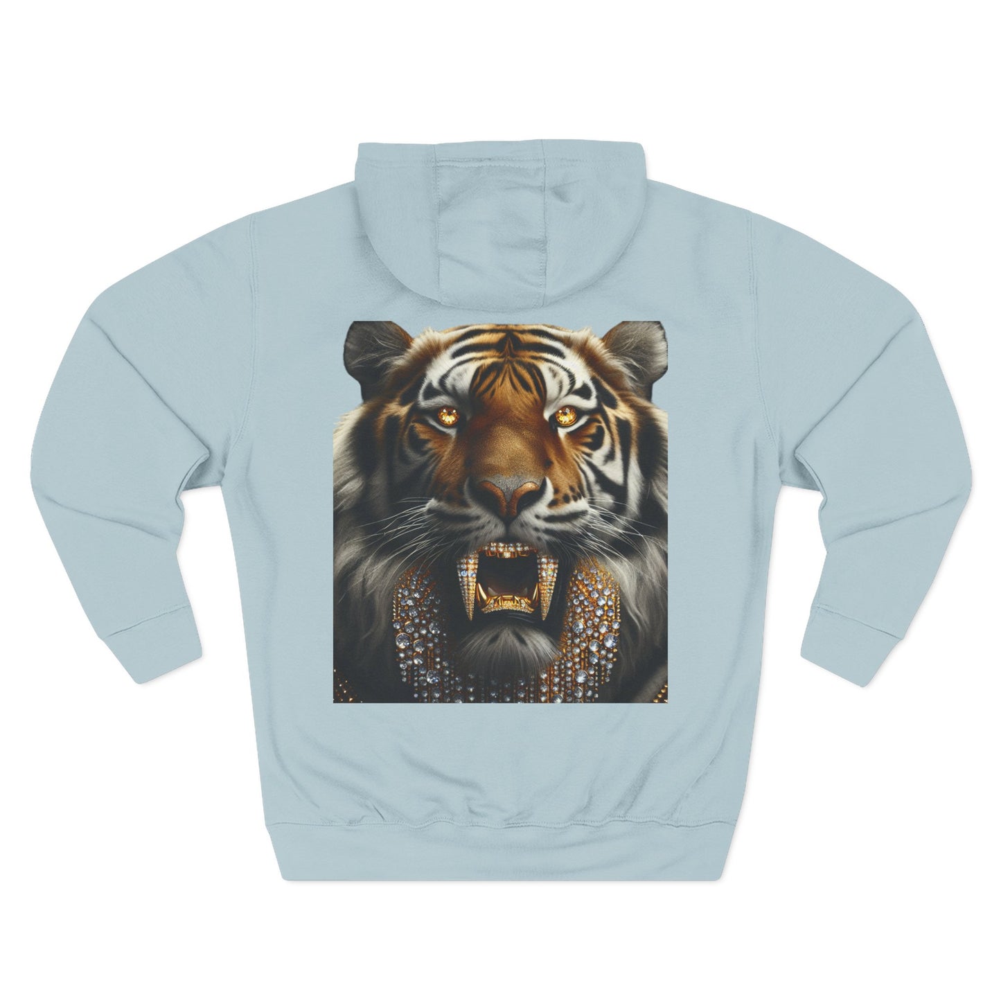Big Cat Energy Hoodie - Three-Panel Fleece with Tiger Design, Animal Lover Gift, Cozy Sweatshirt, Unisex Fashion