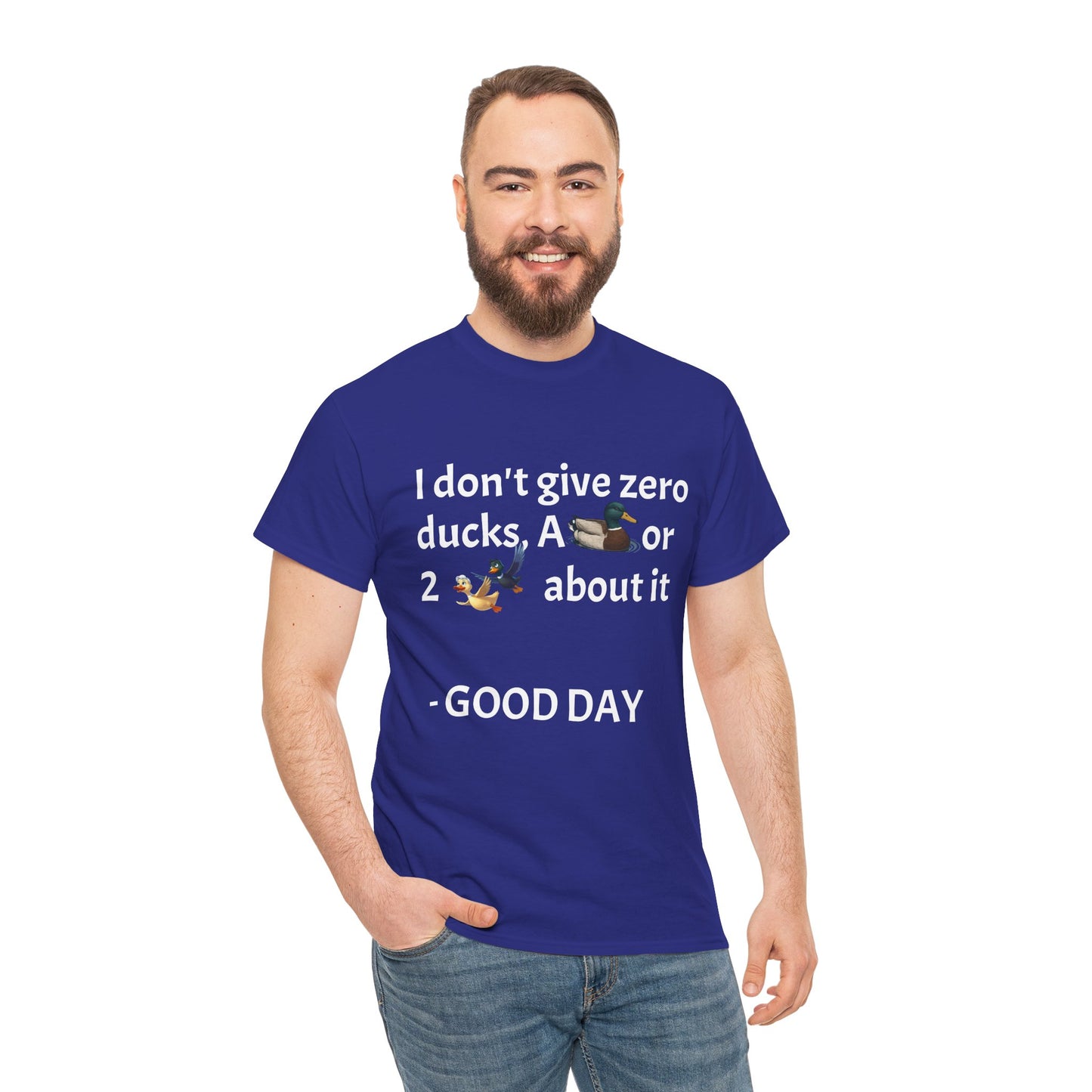 Playful Graphic Tee zero ducks given - Quirky Humor Shirt for Good Vibes, Fun Gift for Friends, Casual Outfit, Birthday Present, Everyday Wear