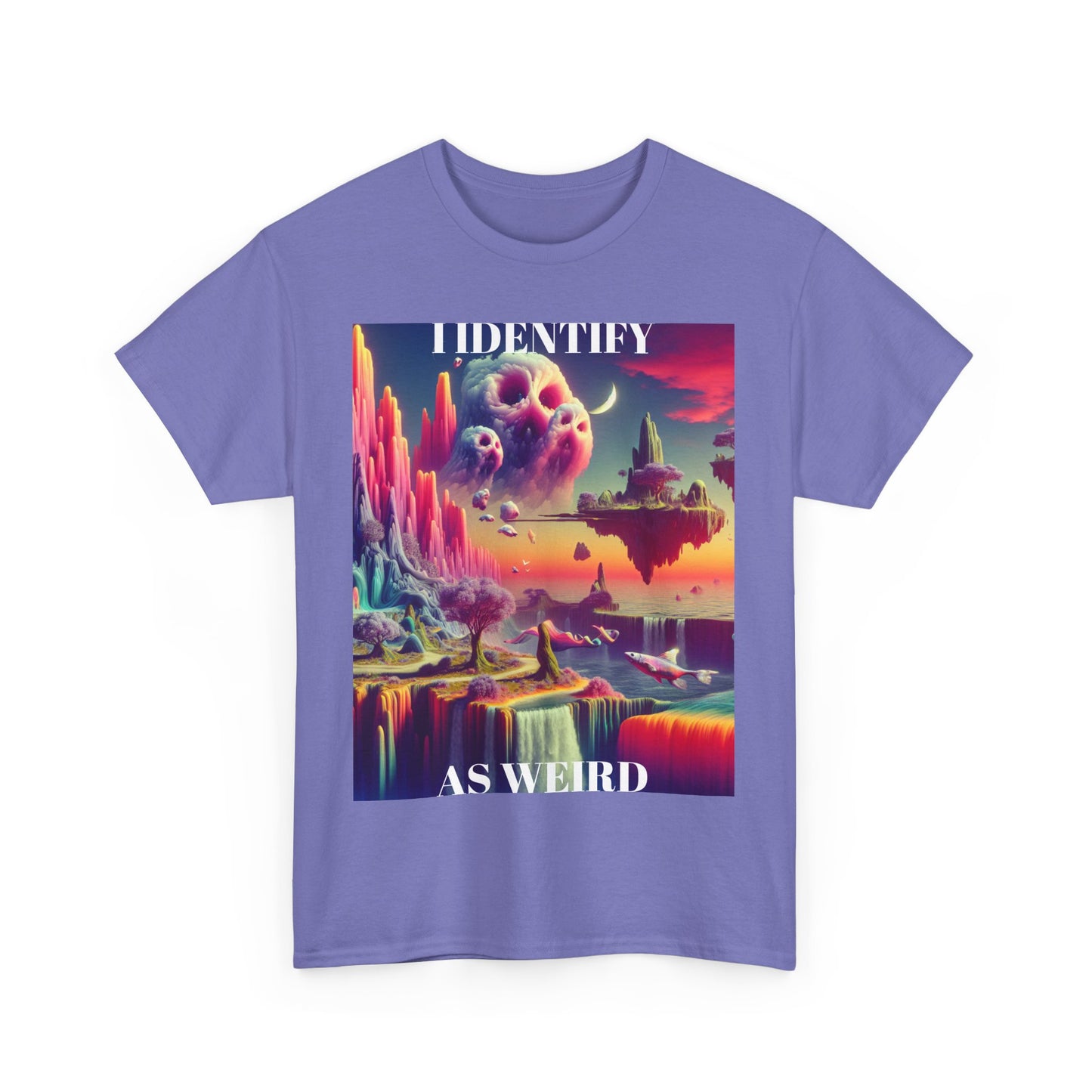 Identify as Weird - Casual T-Shirt for Creative Souls