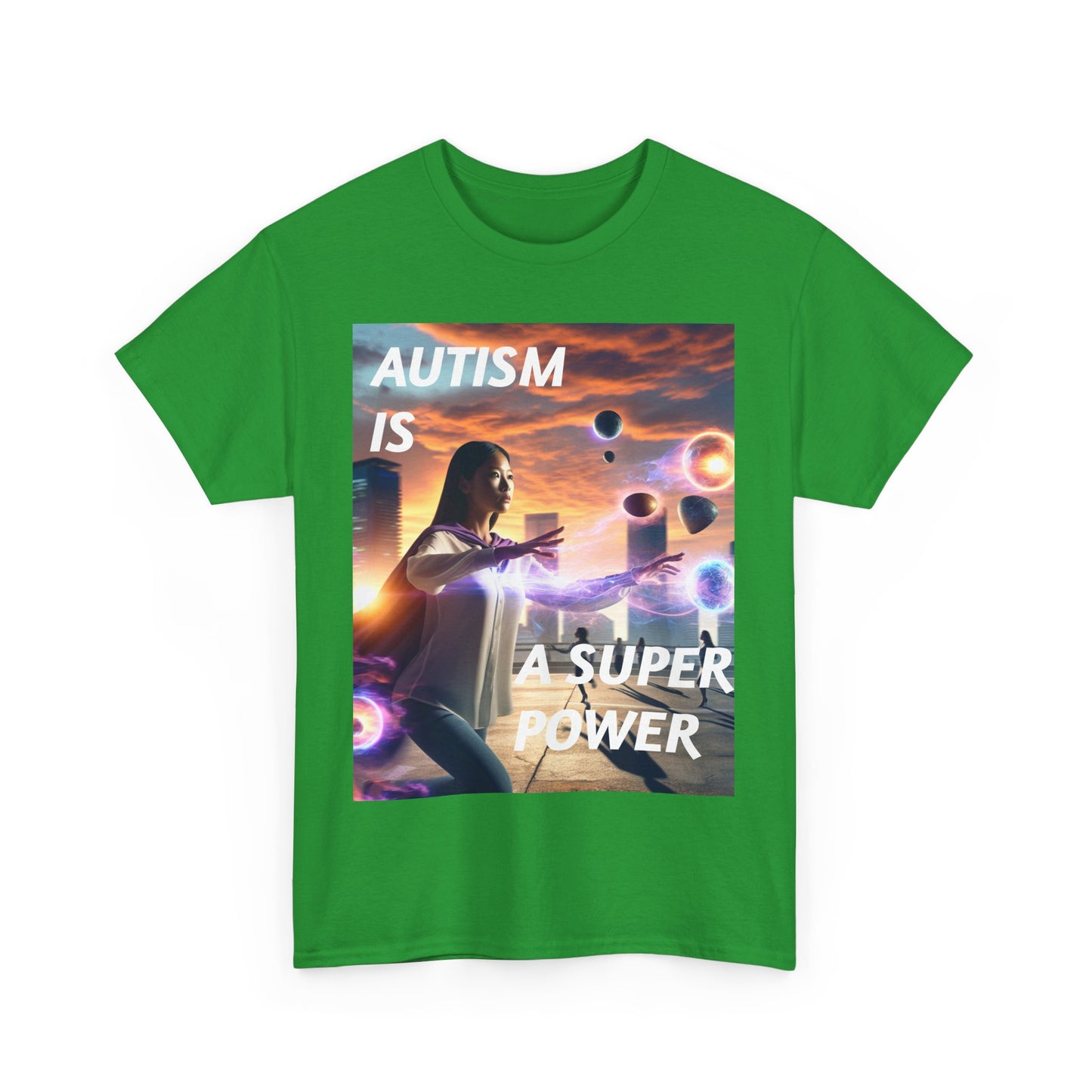 'Autism is a Super Power' Statement Tee