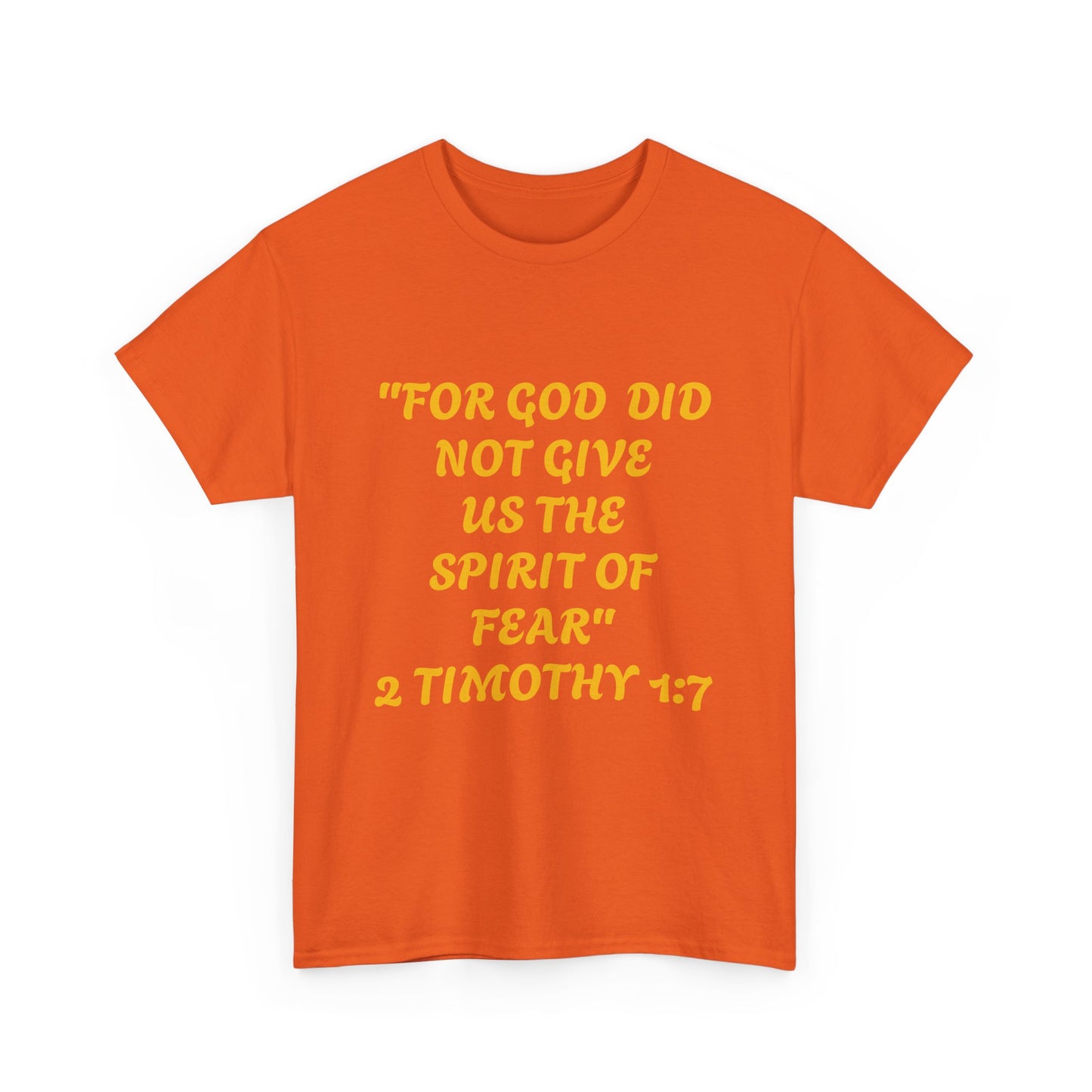 "FEARLESS front and back " - Unisex Heavy Cotton Shirt