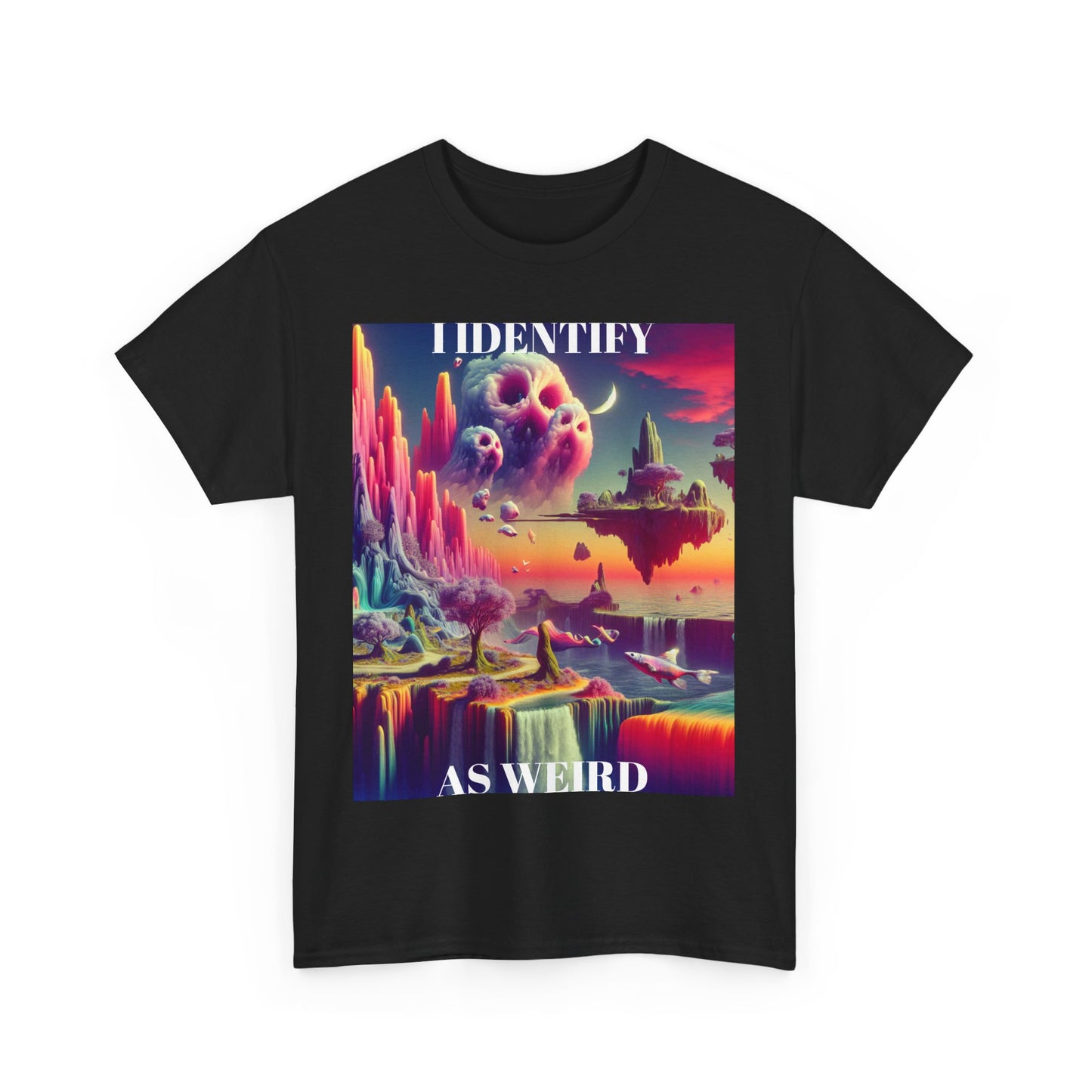 Identify as Weird - Casual T-Shirt for Creative Souls
