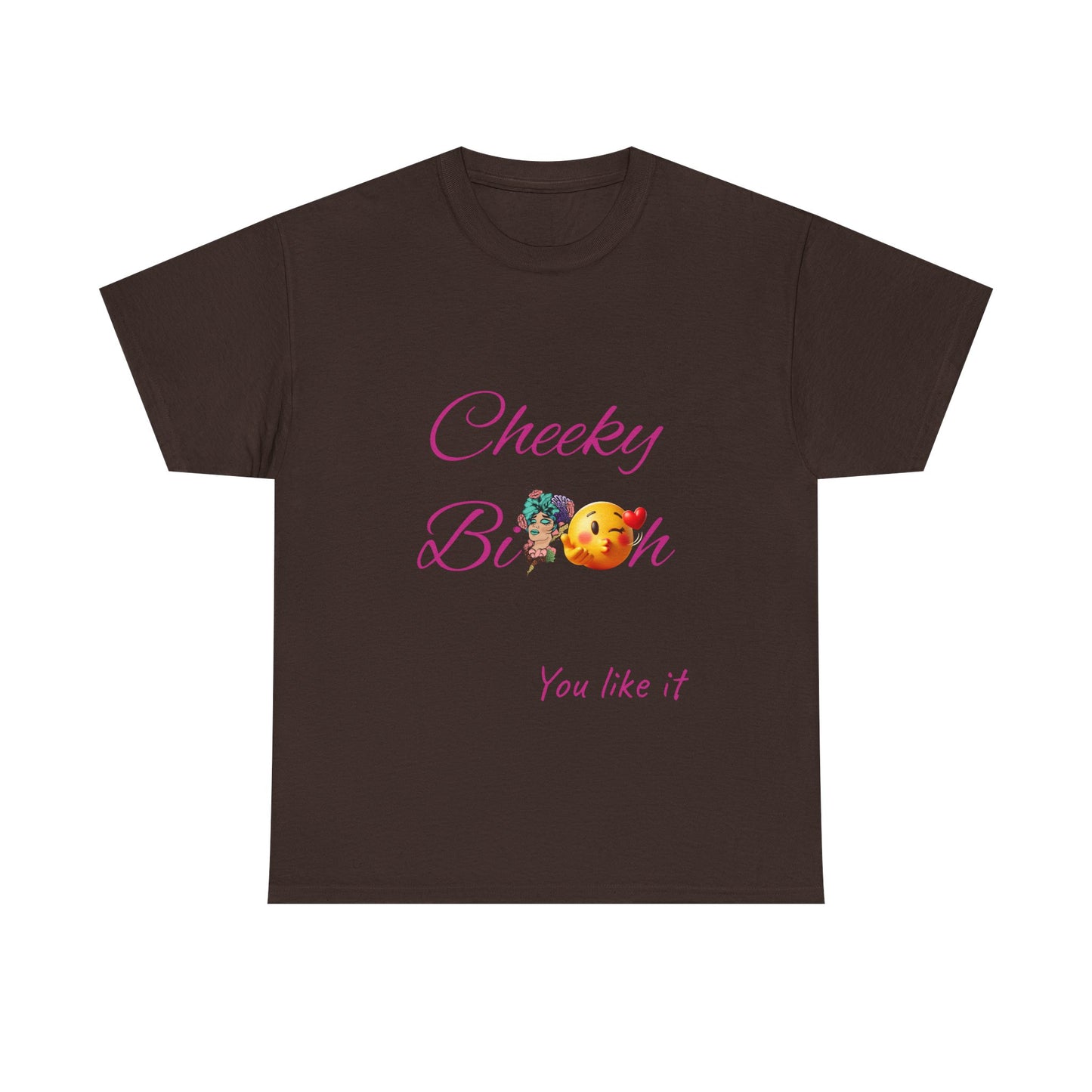 Cheeky B!tch Unisex Heavy Cotton Tee, Funny T-Shirt, Gift for Friends, Cute Casual Wear, Birthday Gift, Affirmation Shirt