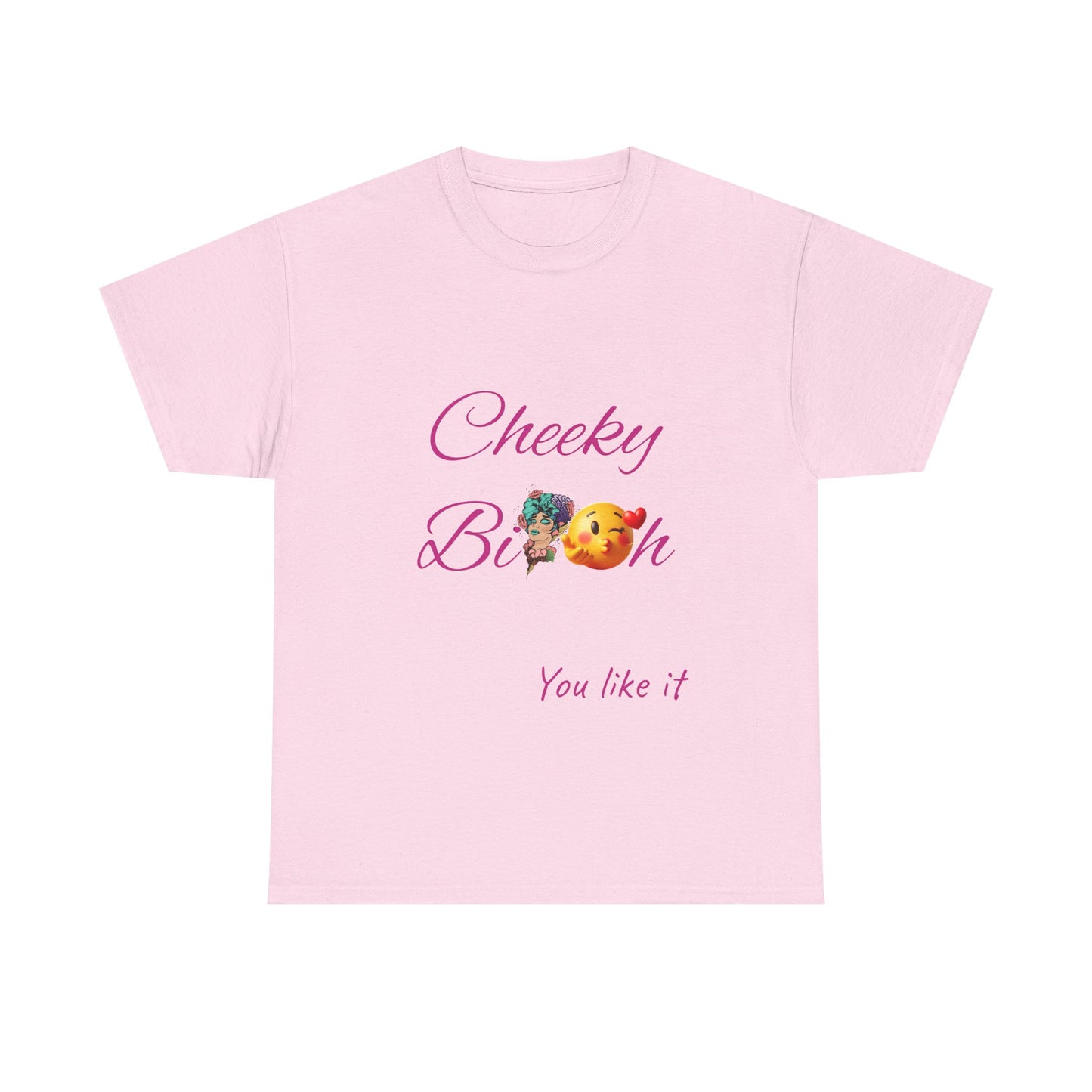Cheeky B!tch Unisex Heavy Cotton Tee, Funny T-Shirt, Gift for Friends, Cute Casual Wear, Birthday Gift, Affirmation Shirt
