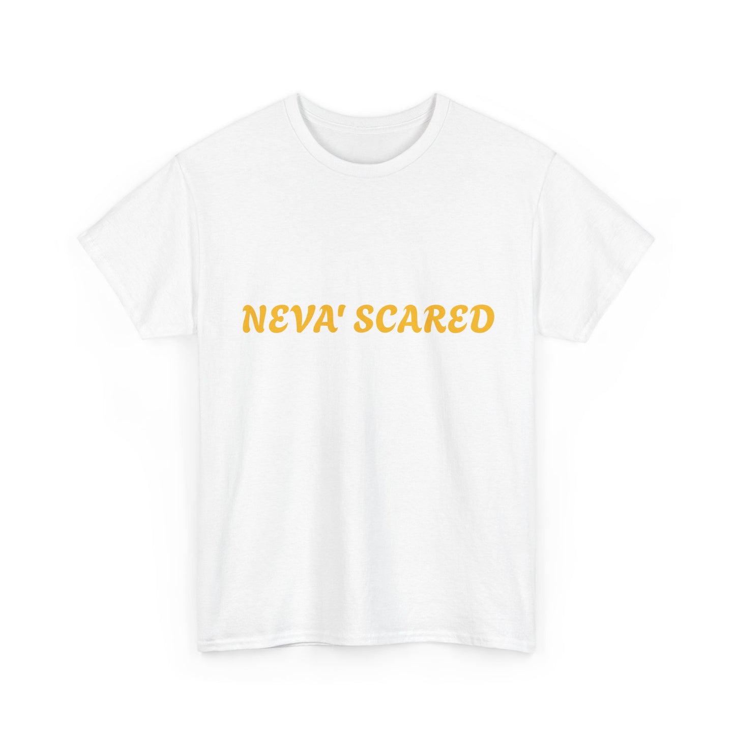 Fearless Unisex Heavy Cotton Tee - NEVA' SCARED Lion Design