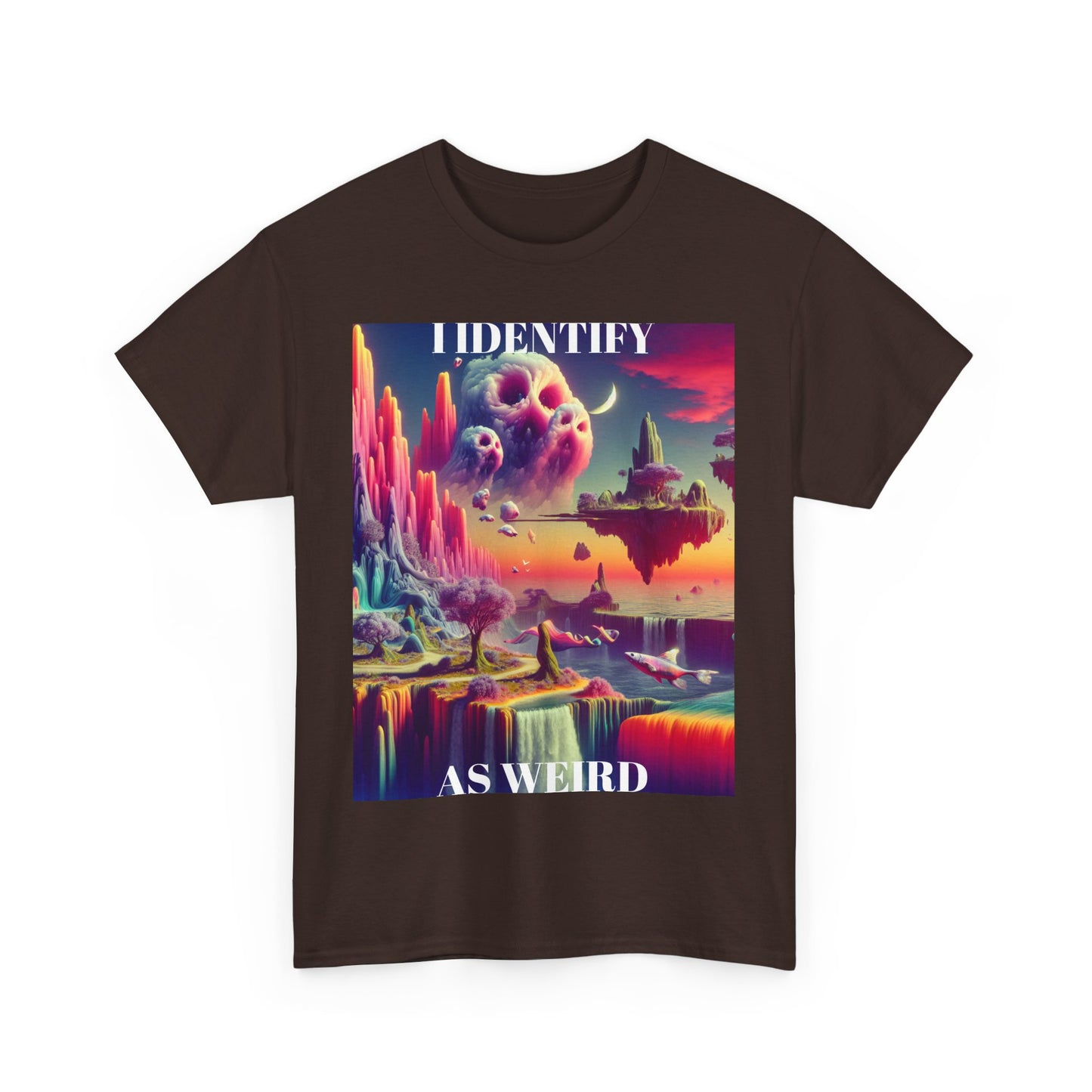 Identify as Weird - Casual T-Shirt for Creative Souls