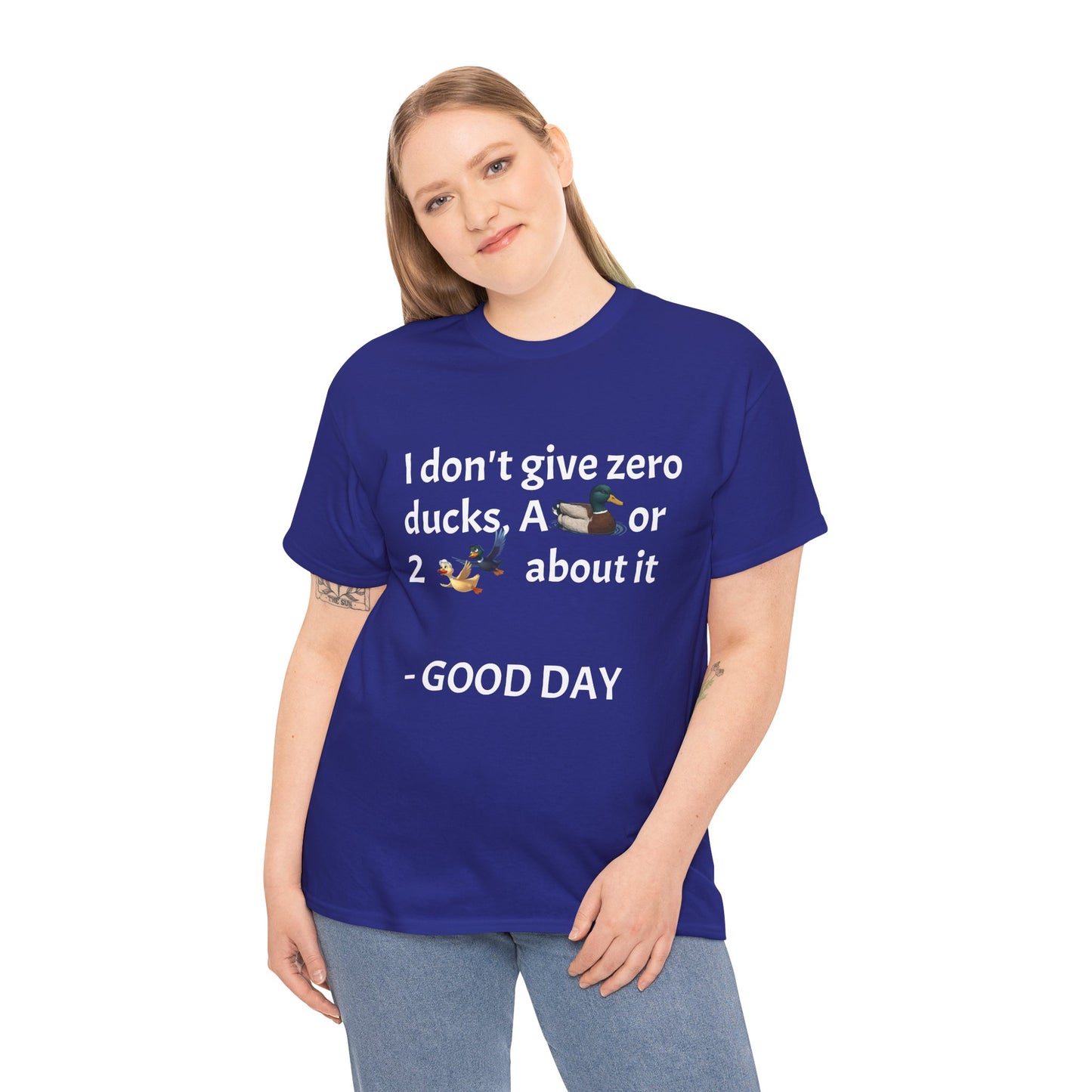 Playful Graphic Tee zero ducks given - Quirky Humor Shirt for Good Vibes, Fun Gift for Friends, Casual Outfit, Birthday Present, Everyday Wear