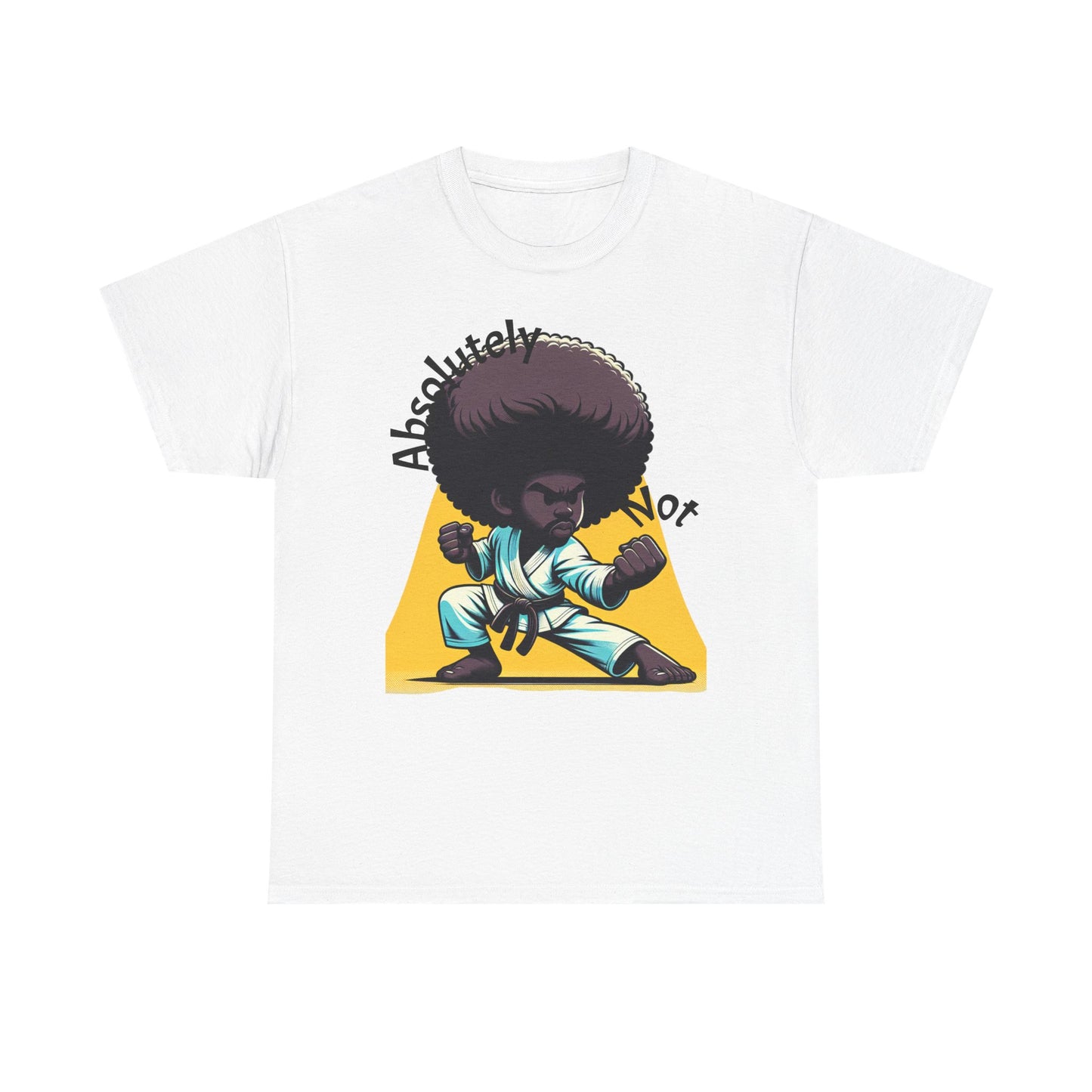 Vintage Cartoon Martial Arts Tee - Unisex Funny Shirt, Gift for Anime Lovers, Cool Casual Wear, Retro Style Clothing, Perfect for Birthdays