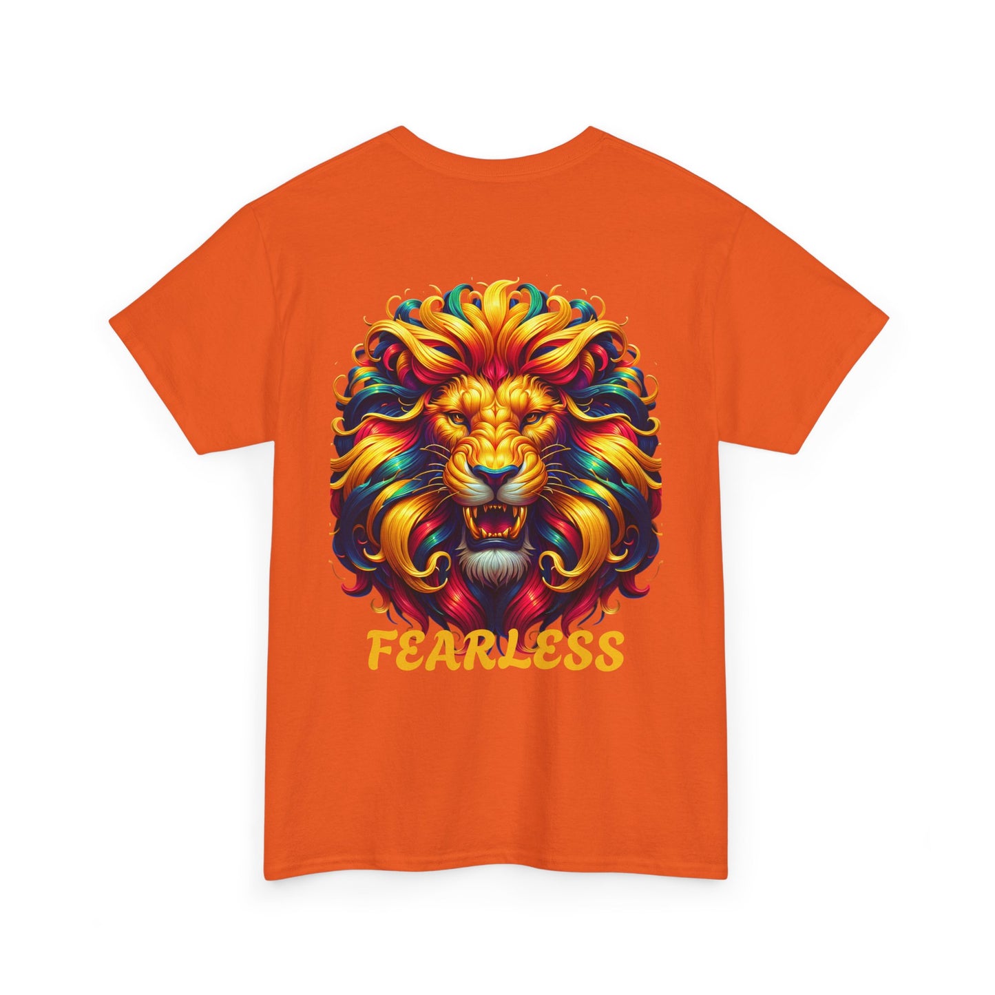 "FEARLESS front and back " - Unisex Heavy Cotton Shirt