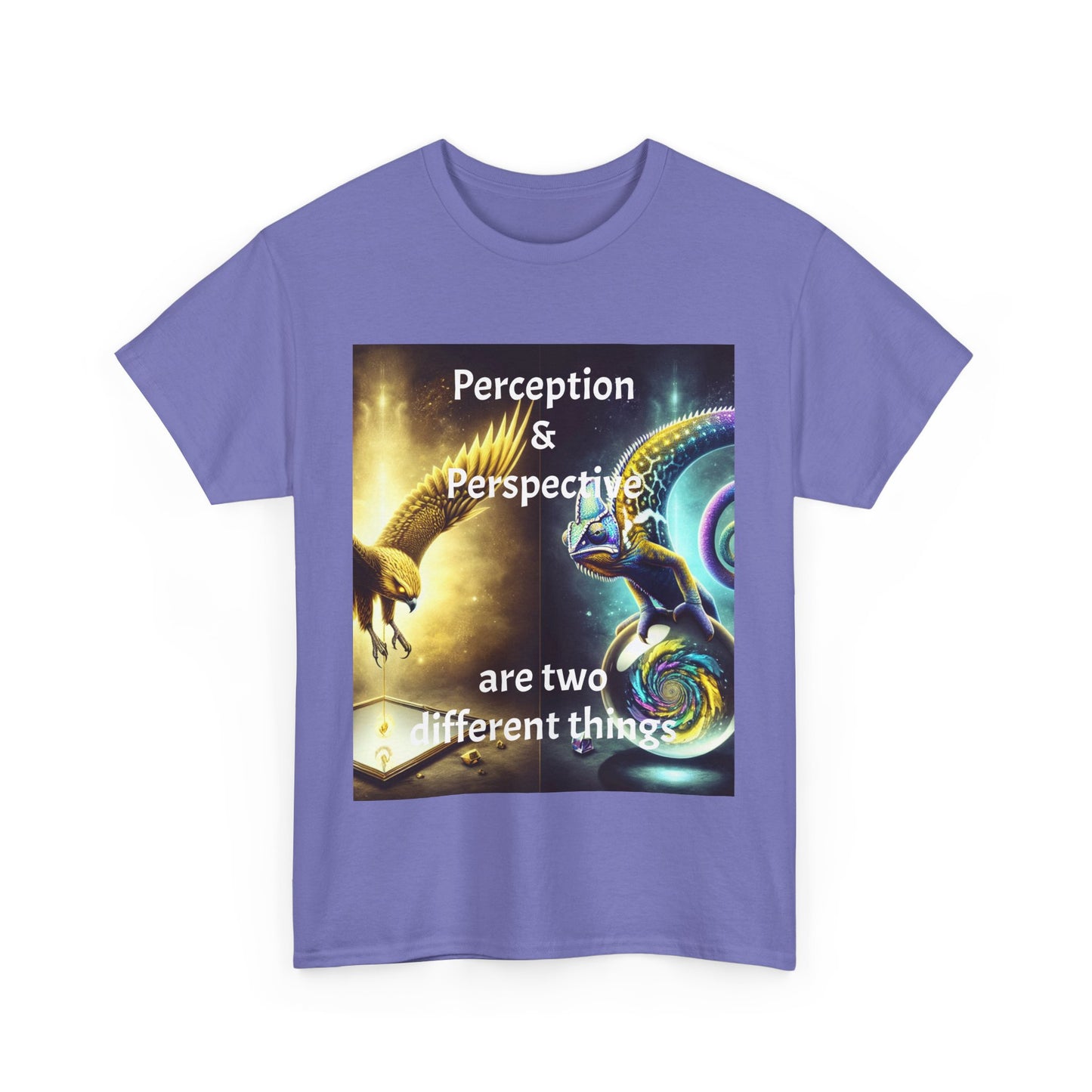 Unisex Heavy Cotton Tee - 'Perception & Perspective' Inspirational Shirt