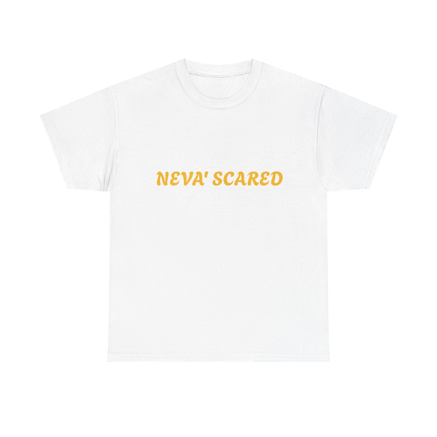 Fearless Unisex Heavy Cotton Tee - NEVA' SCARED Lion Design