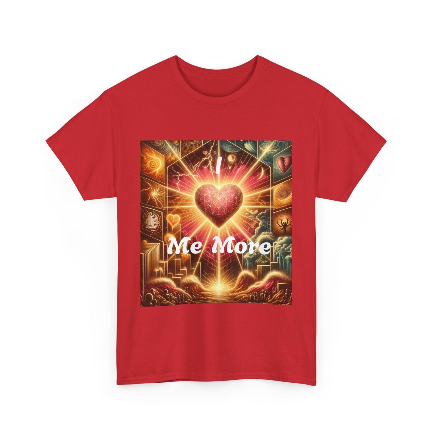 Heartfelt Message Unisex Heavy Cotton Tee - " I love Me More" Design